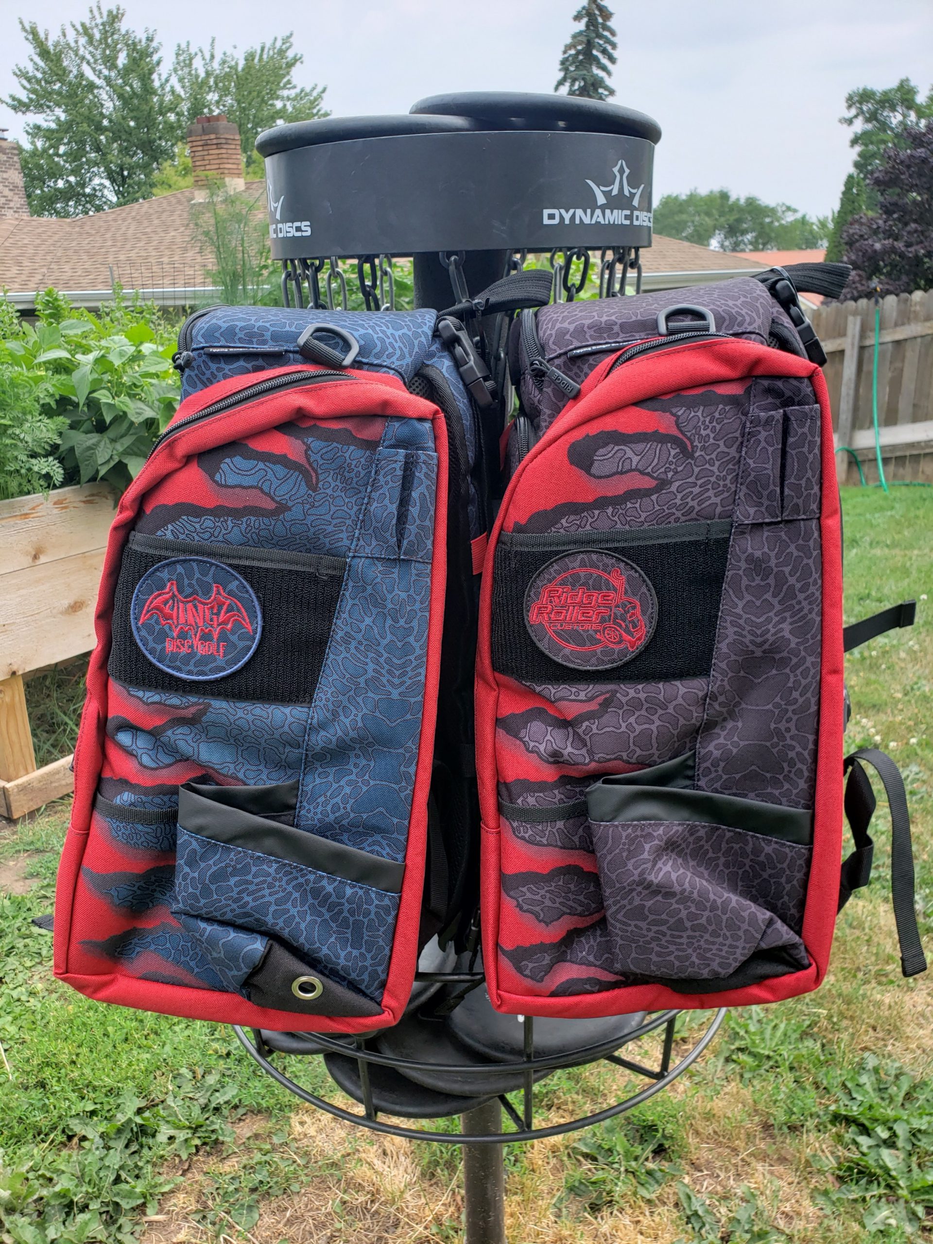 Ricky Wysocki Limited Edition Ridge v3 Backpack with built in seat disc golf disc top view