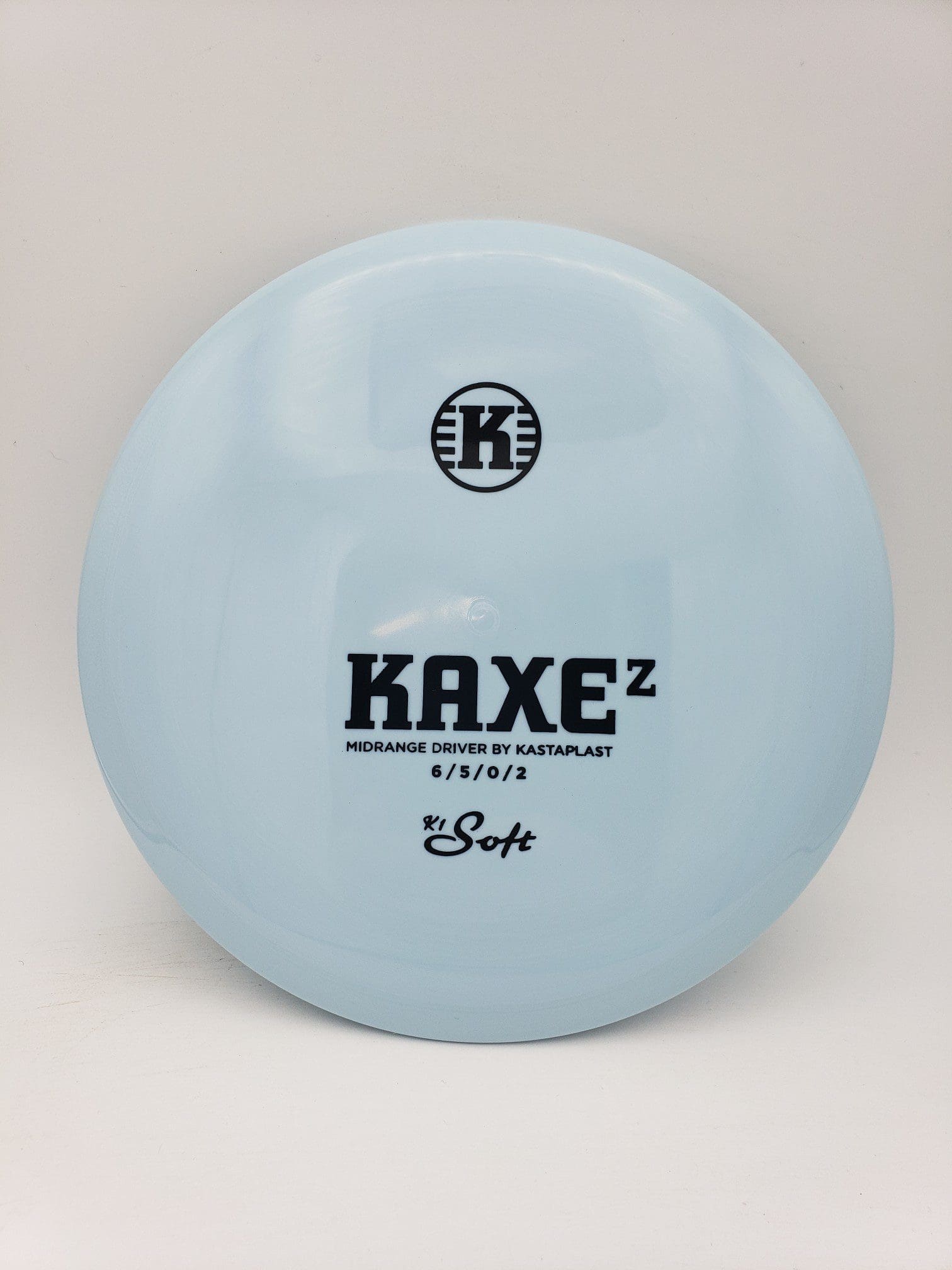 Kastaplast K1 Soft Kaxe Z baby blue disc golf disc front view