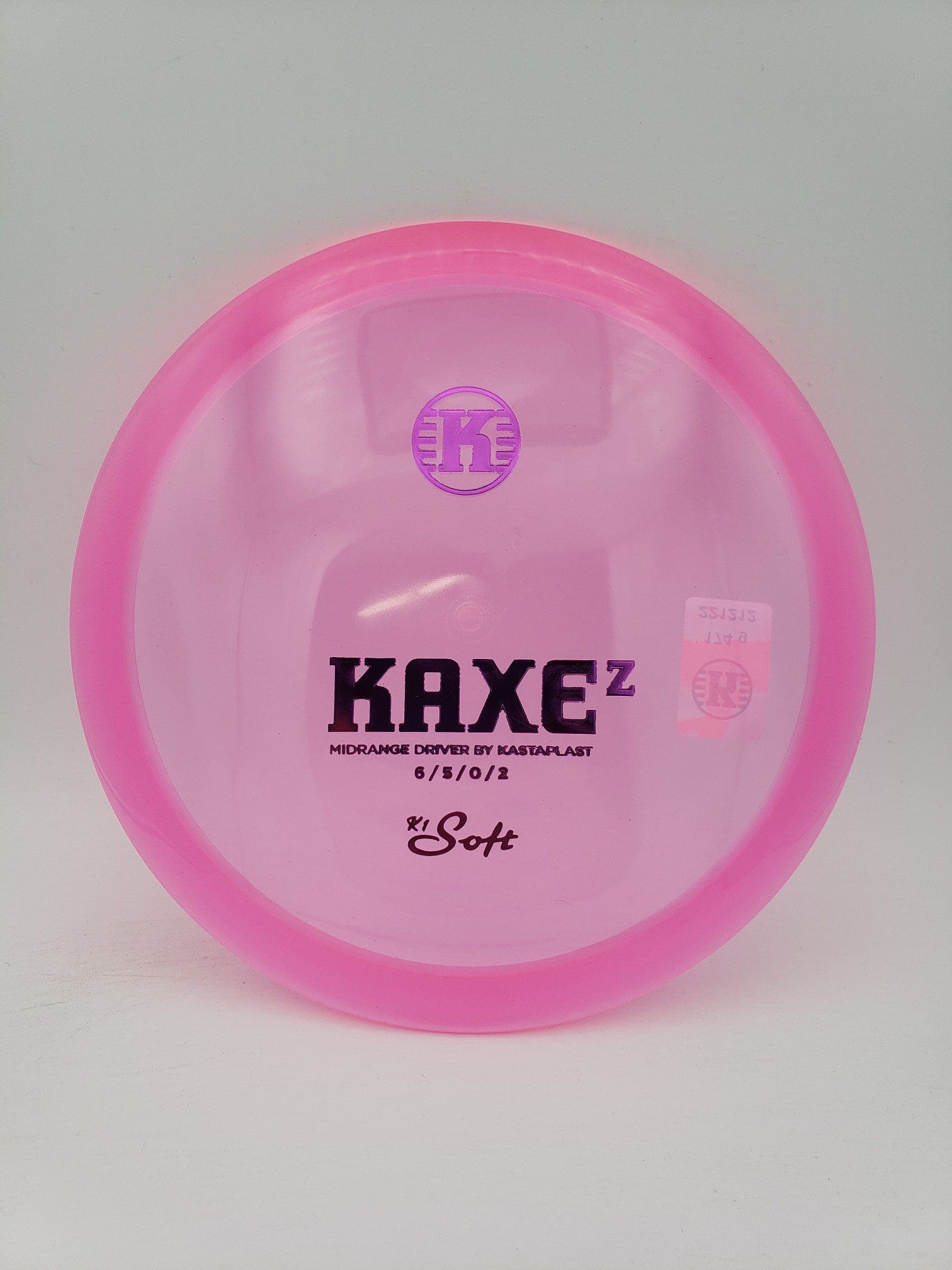Kastaplast K1 Soft Kaxe Z hot pink disc golf disc front view