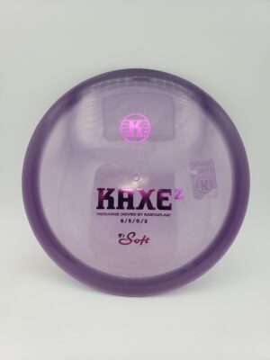 Kastaplast K1 Soft Kaxe Z translucent purple disc golf disc front view