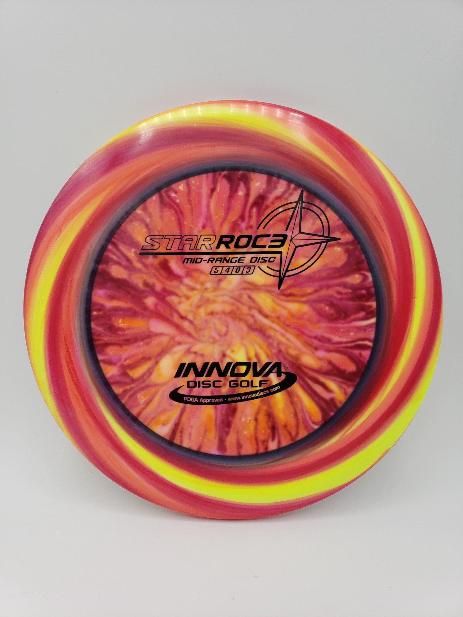 Monkey Grip Dyes volume 1 disc golf disc back view