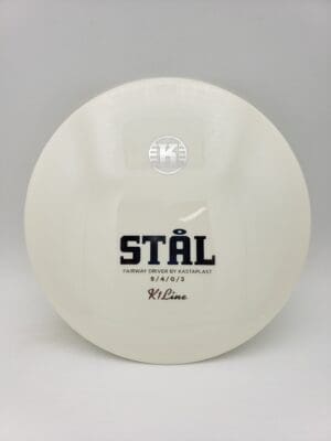 Kastaplast K1 Stl white disc golf disc front view