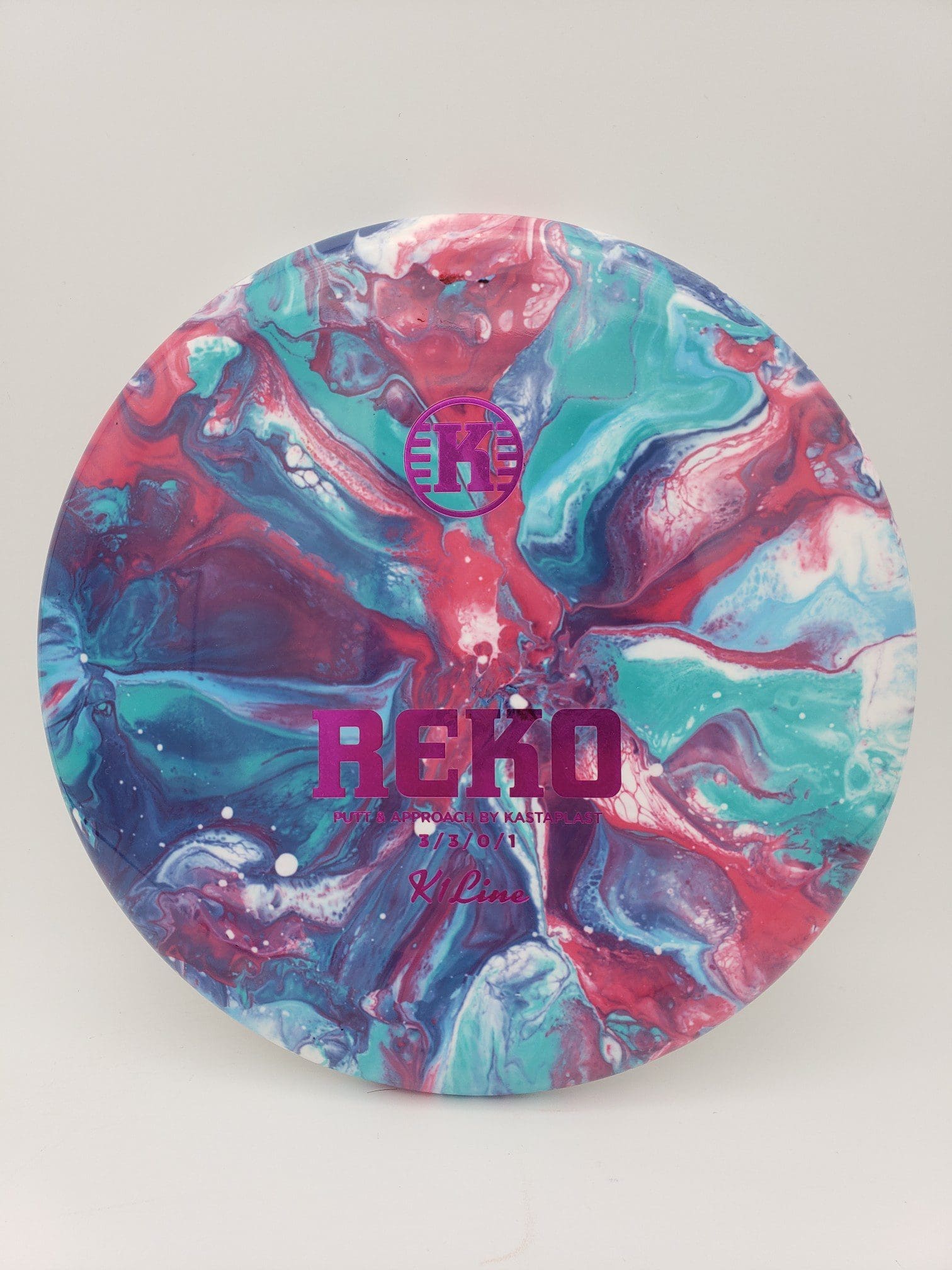 Greazy Dyes volume 1 disc golf disc side view