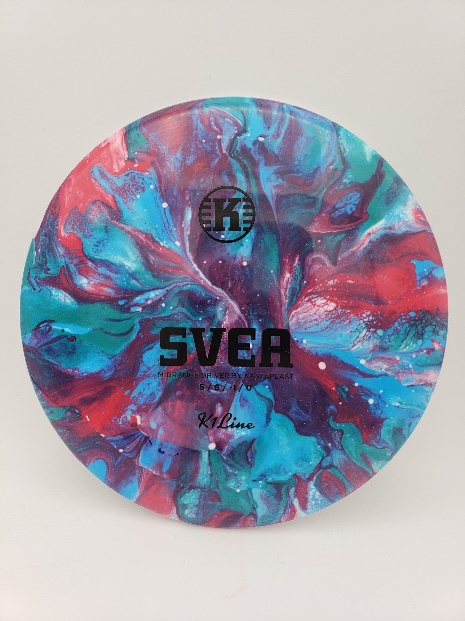 Greazy Dyes volume 1 disc golf disc side view