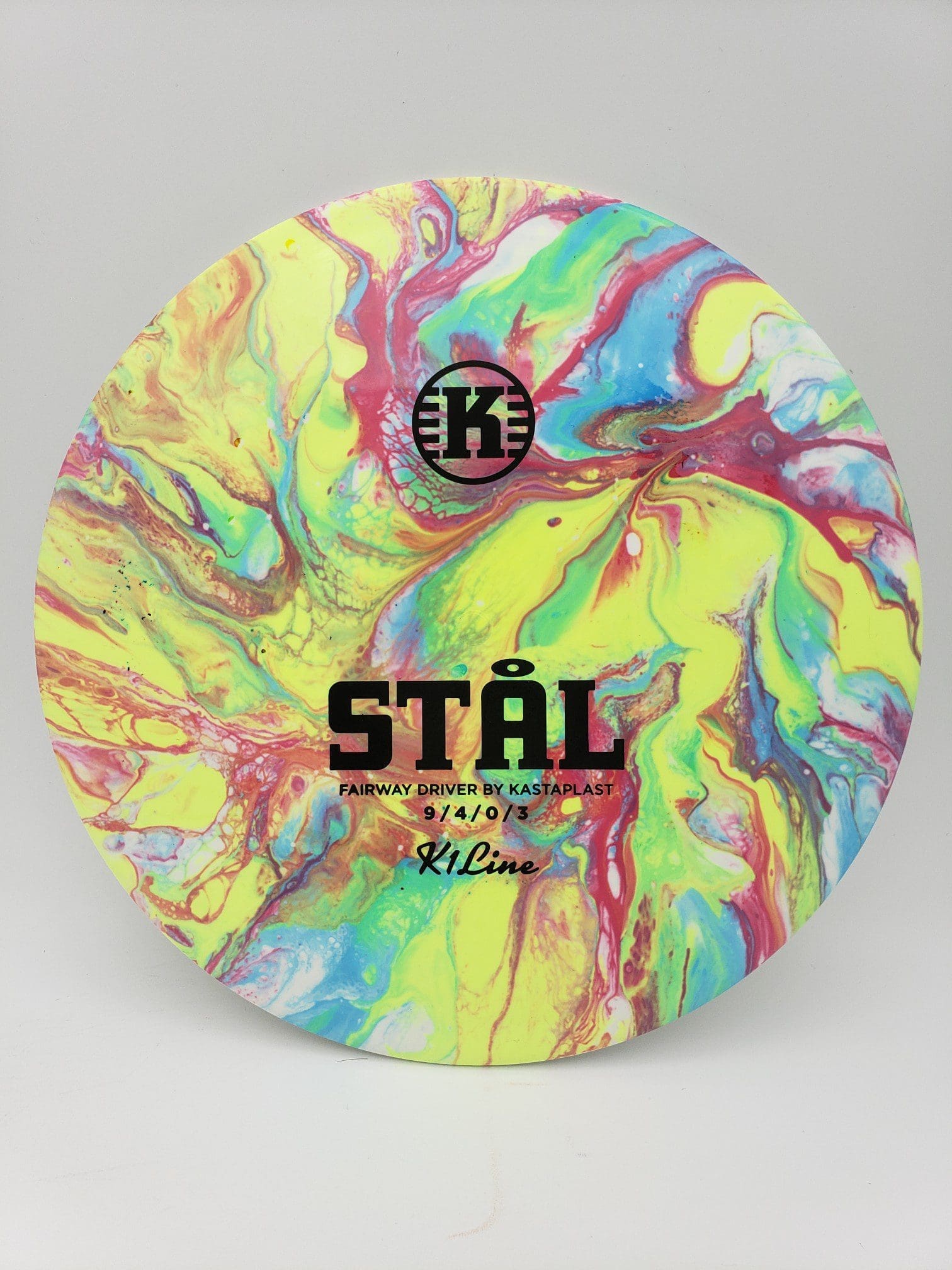 Greazy Dyes volume 1 disc golf disc back view