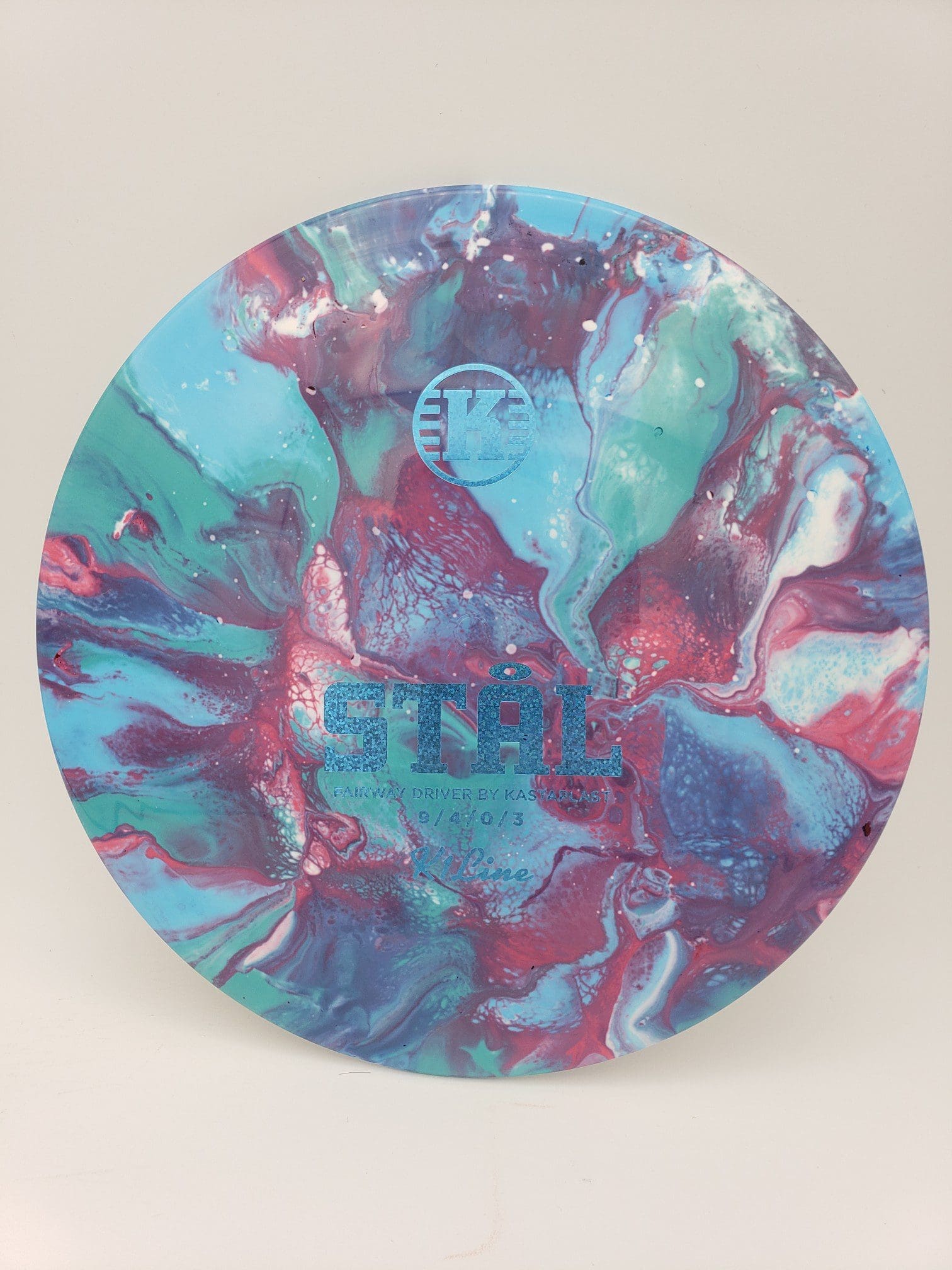 Greazy Dyes volume 1 disc golf disc side view