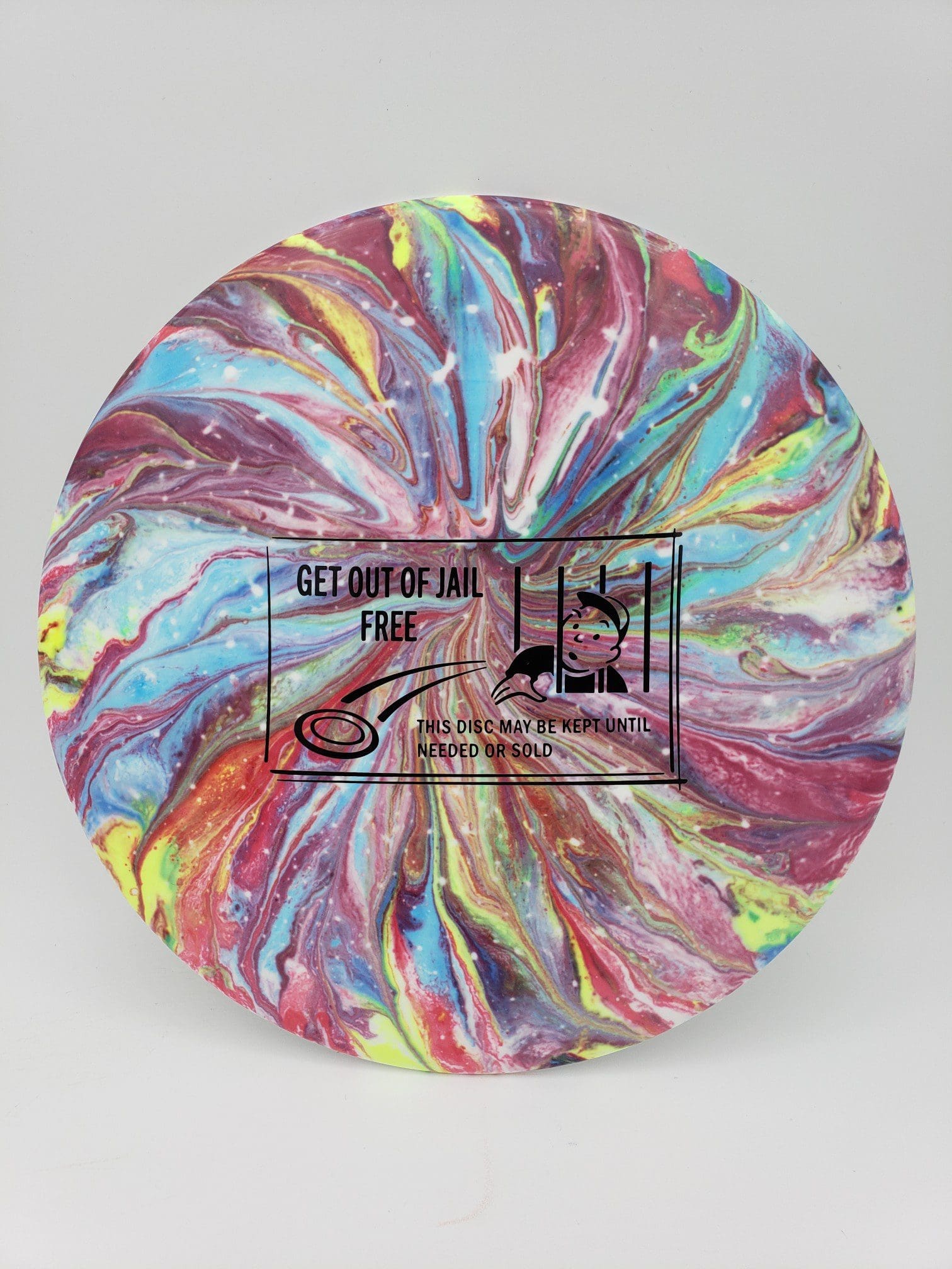 Greazy Dyes volume 1 disc golf disc front view