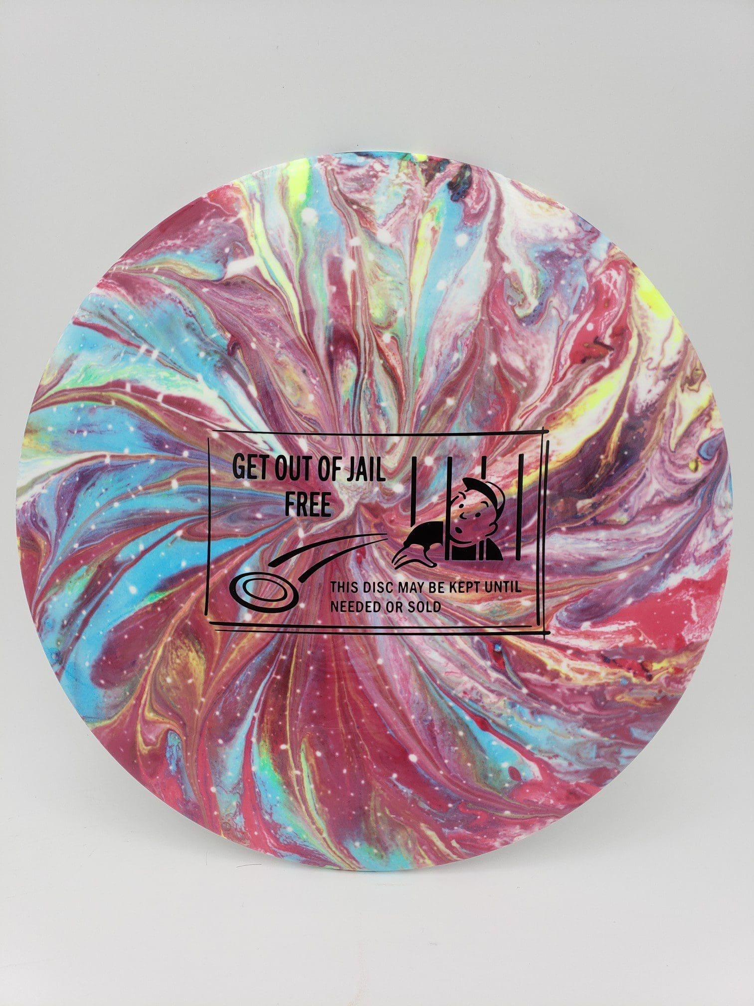 Greazy Dyes volume 1 disc golf disc back view
