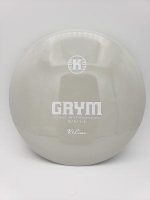 Kastaplast K1 Grym grey disc golf disc front view