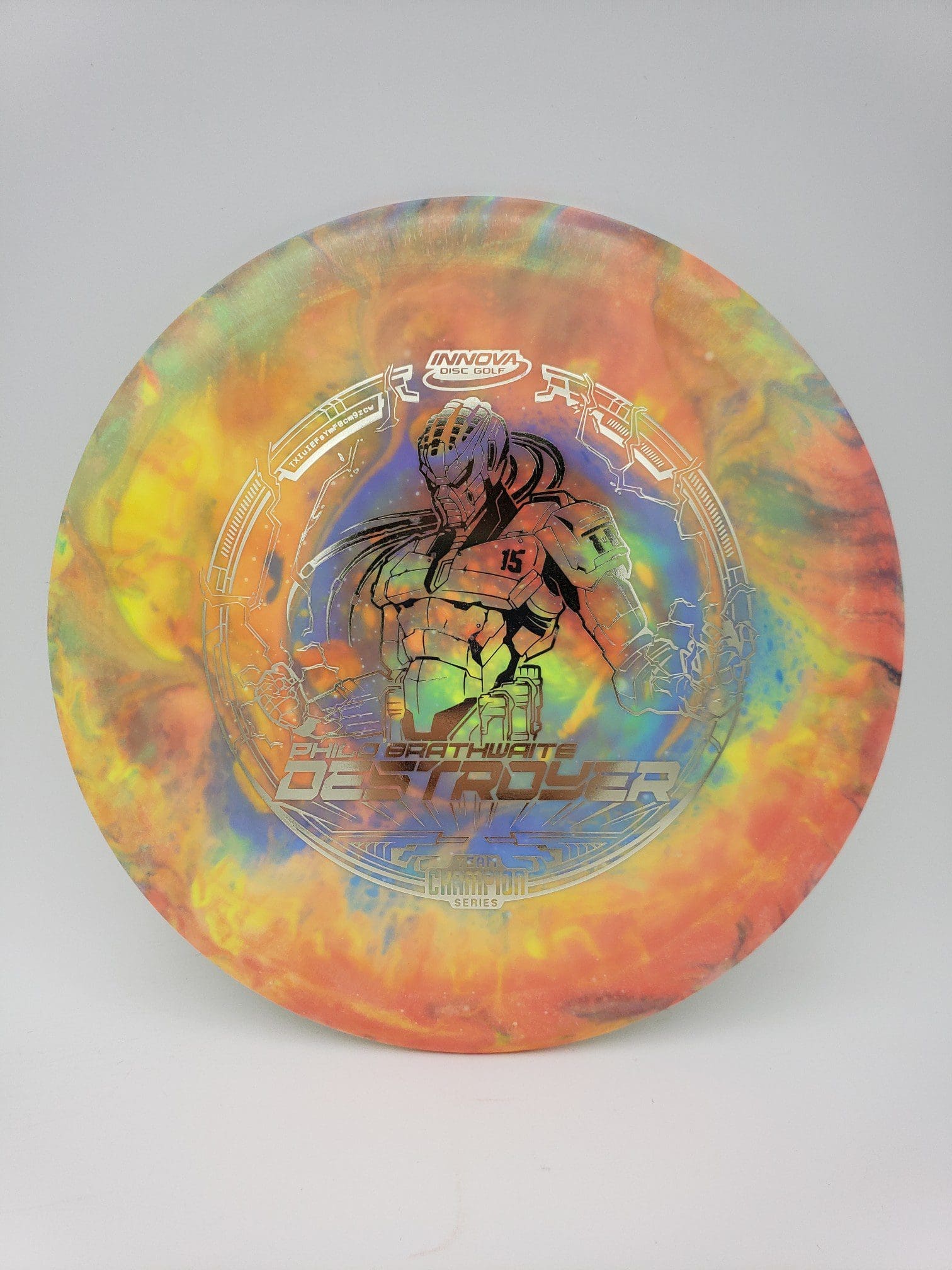 Flye Nebula volume 3 disc golf disc back view