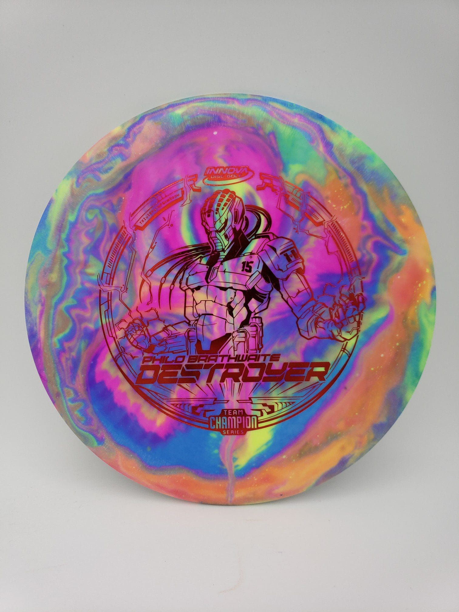 Flye Nebula volume 3 disc golf disc side view
