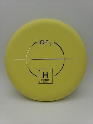Lft Discs Hydrogen Beta-solid yellow disc golf disc front view