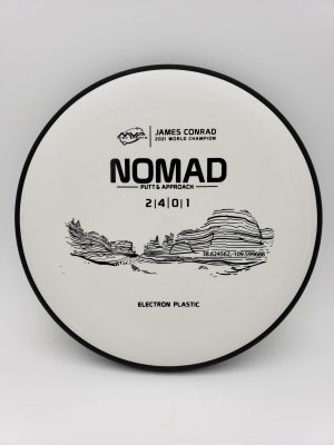 MVP James Conrad Signature Nomad Electron disc golf disc front view