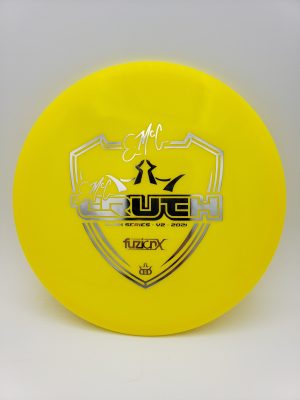 Dynamic Discs Fuzion-X eMac Truth 2021 Team Series V2 disc golf disc front view