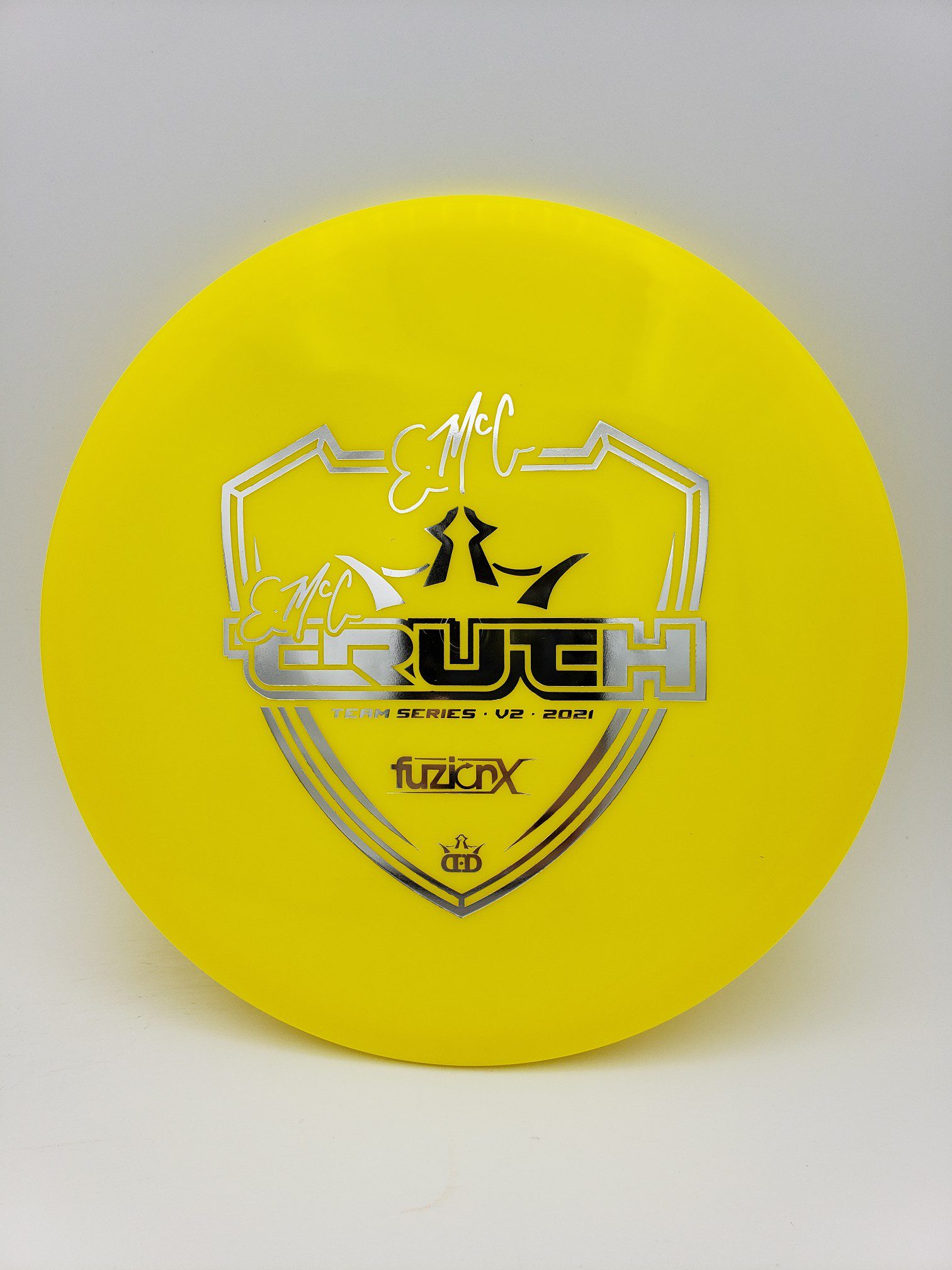 Dynamic Discs Fuzion-X eMac Truth 2021 Team Series V2 disc golf disc front view