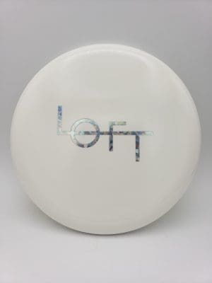 Lft Discs Hydrogen Alpha-solid white bar stamp disc golf disc front view