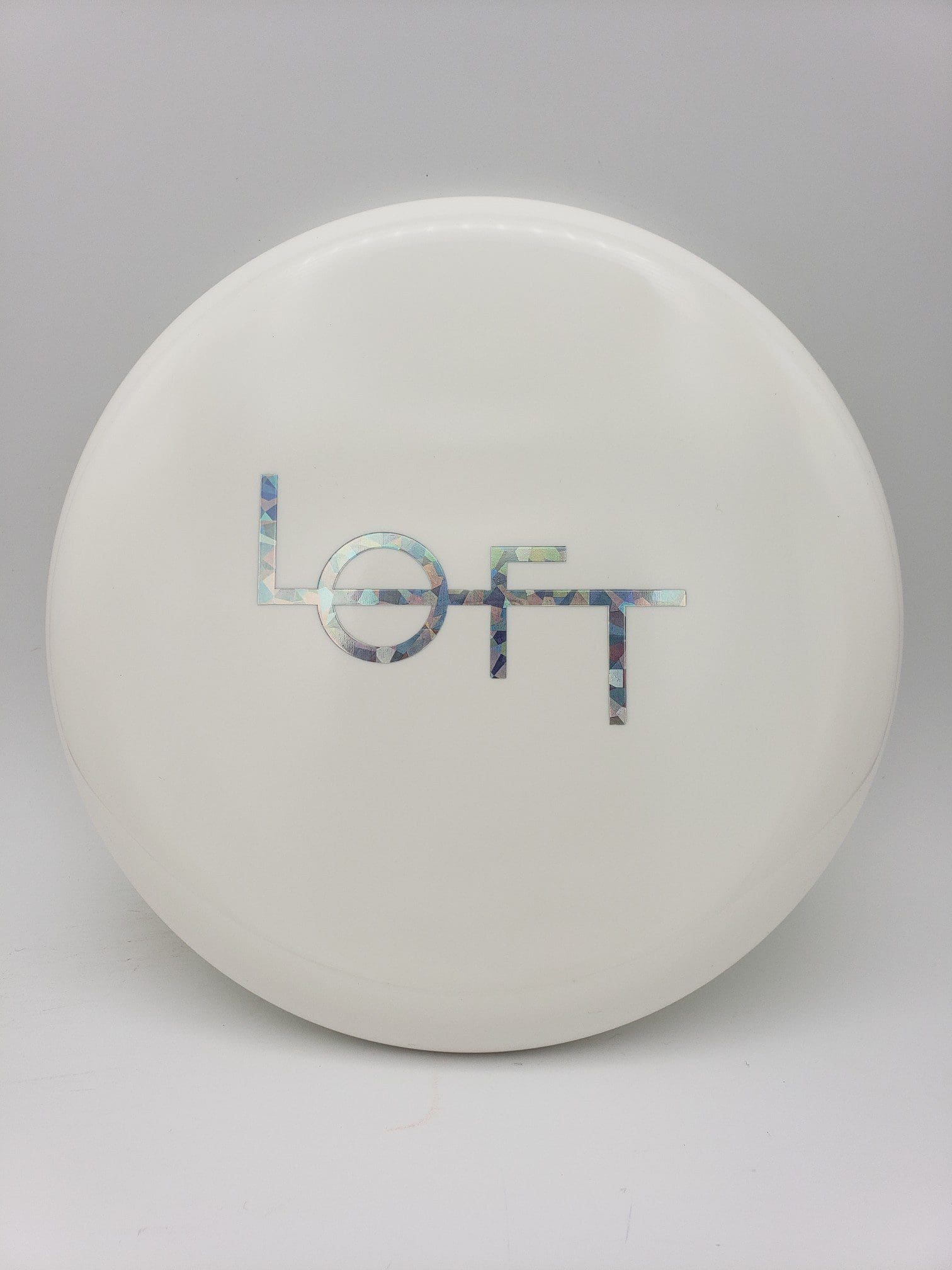 Lft Discs Hydrogen Alpha-solid white bar stamp disc golf disc front view