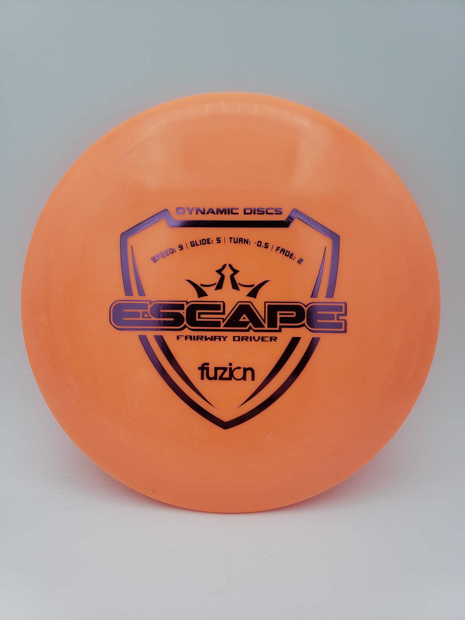 Dynamic Discs LucidFuzion Escape disc golf disc front view