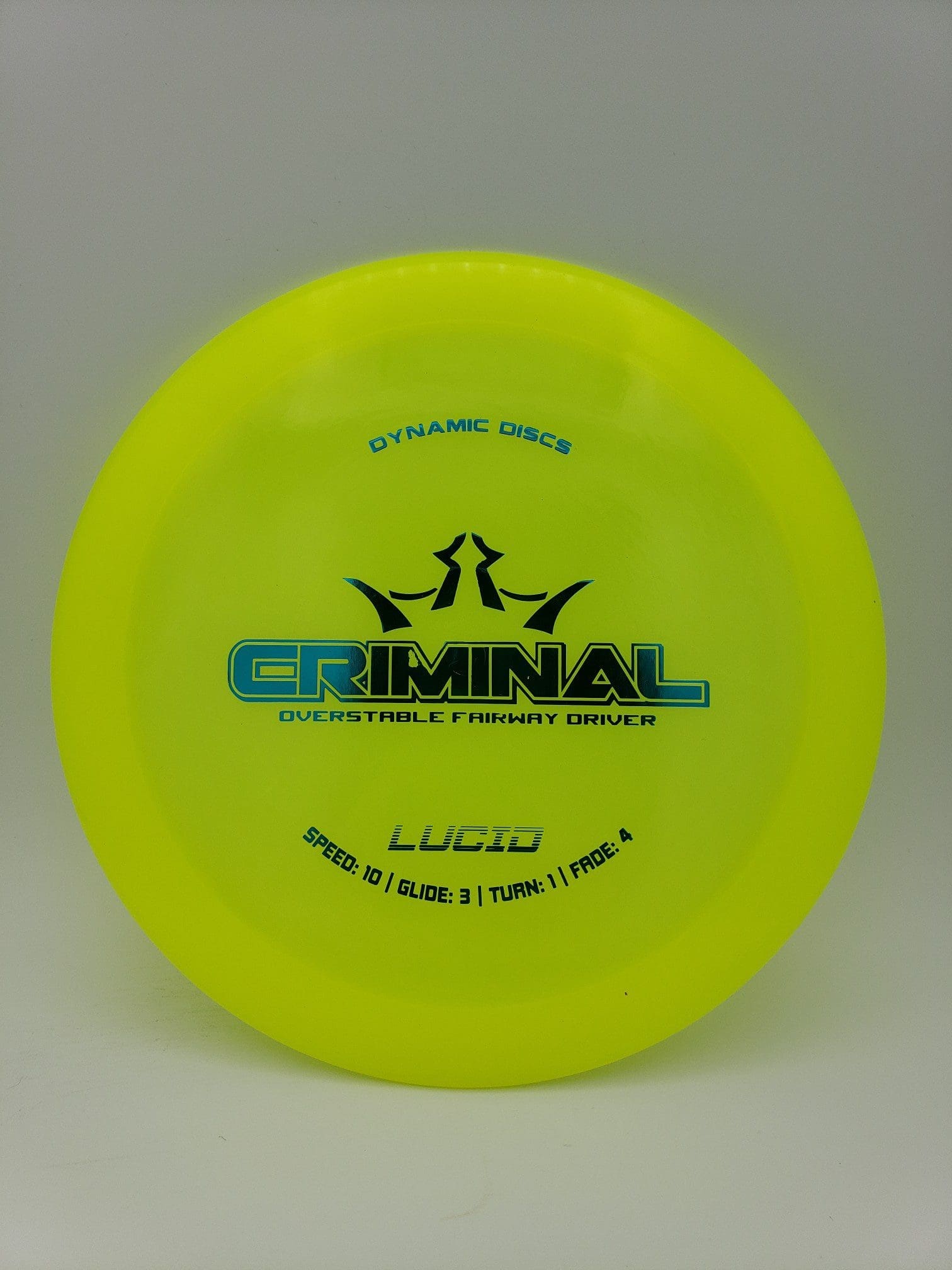 Dynamic Discs LucidFuzion Criminal disc golf disc front view