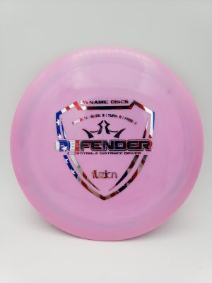 Dynamic Discs LucidFuzion Defender disc golf disc front view