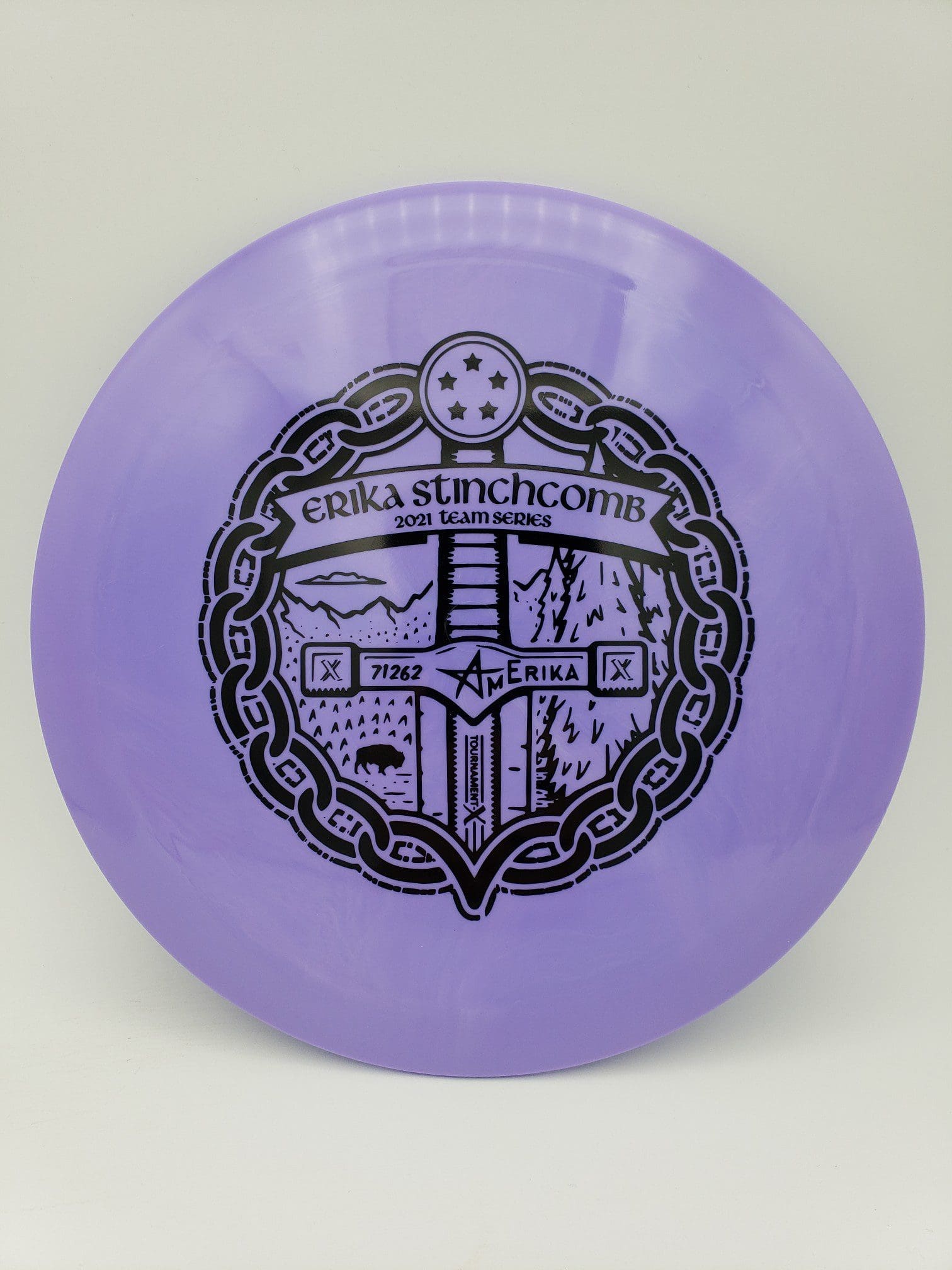 Westside Discs Tournament-X Sword Erika Stinchcomb 2021 Team Series V2 disc golf disc front view