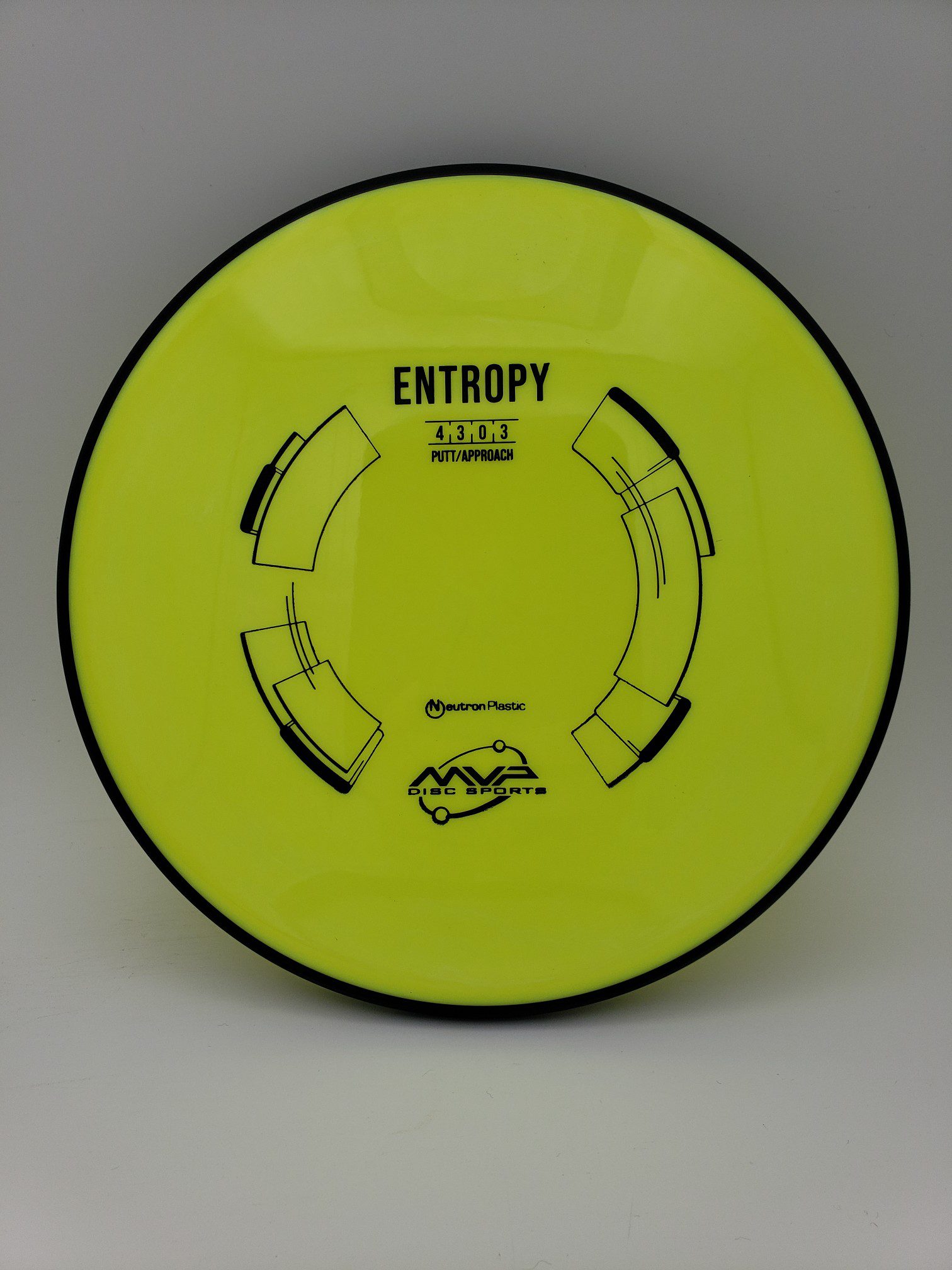MVP Neutron Entropy disc golf disc front view