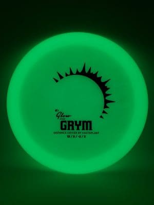 Kastaplast K1 Glow Grym 2022 disc golf disc front view