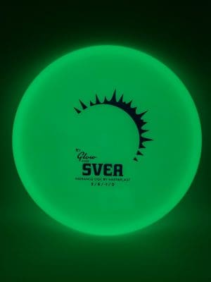 Kastaplast K1 Glow Svea 2022 disc golf disc front view