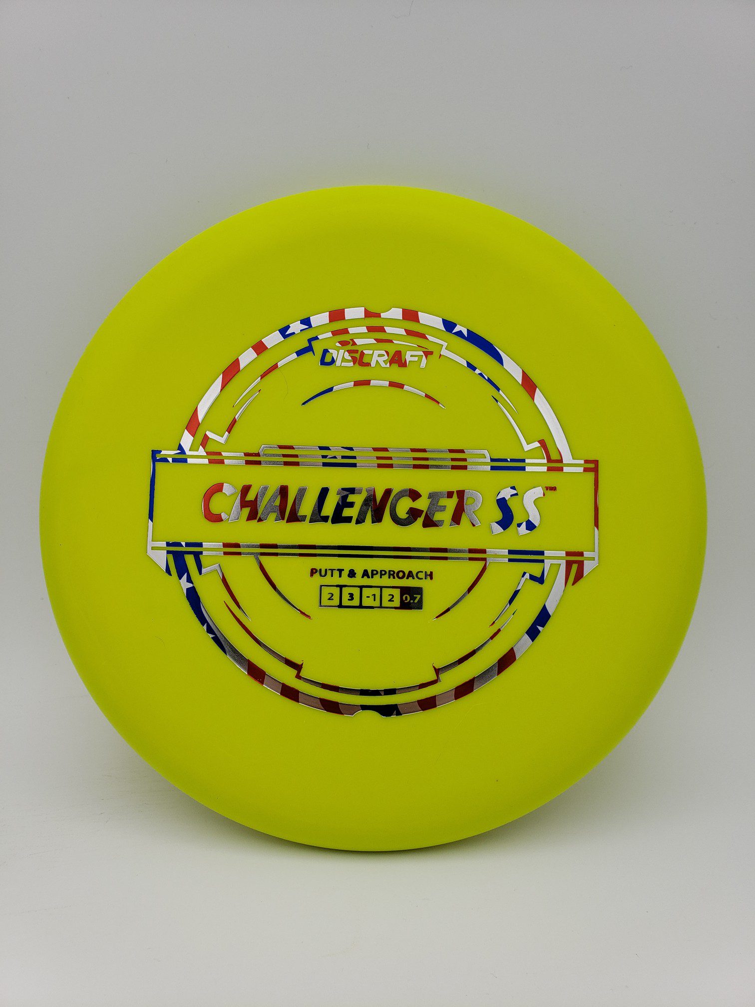 Discraft P-line Challenger SS disc golf disc front view