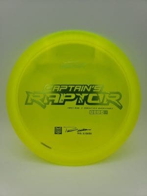 Discraft 2021 First Run Captain's Raptor batch 2 disc golf disc front view