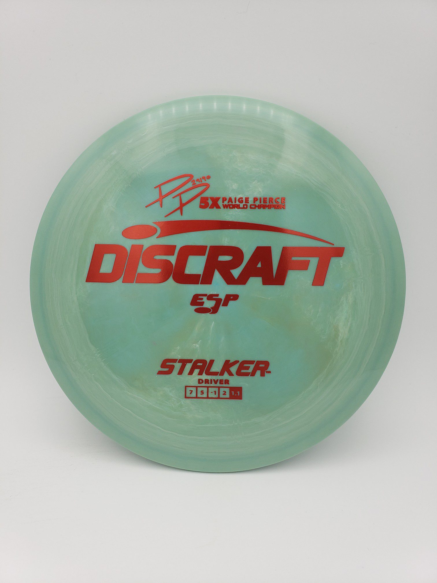 Discraft ESP Stalker Paige Pierce signature series disc golf disc front view