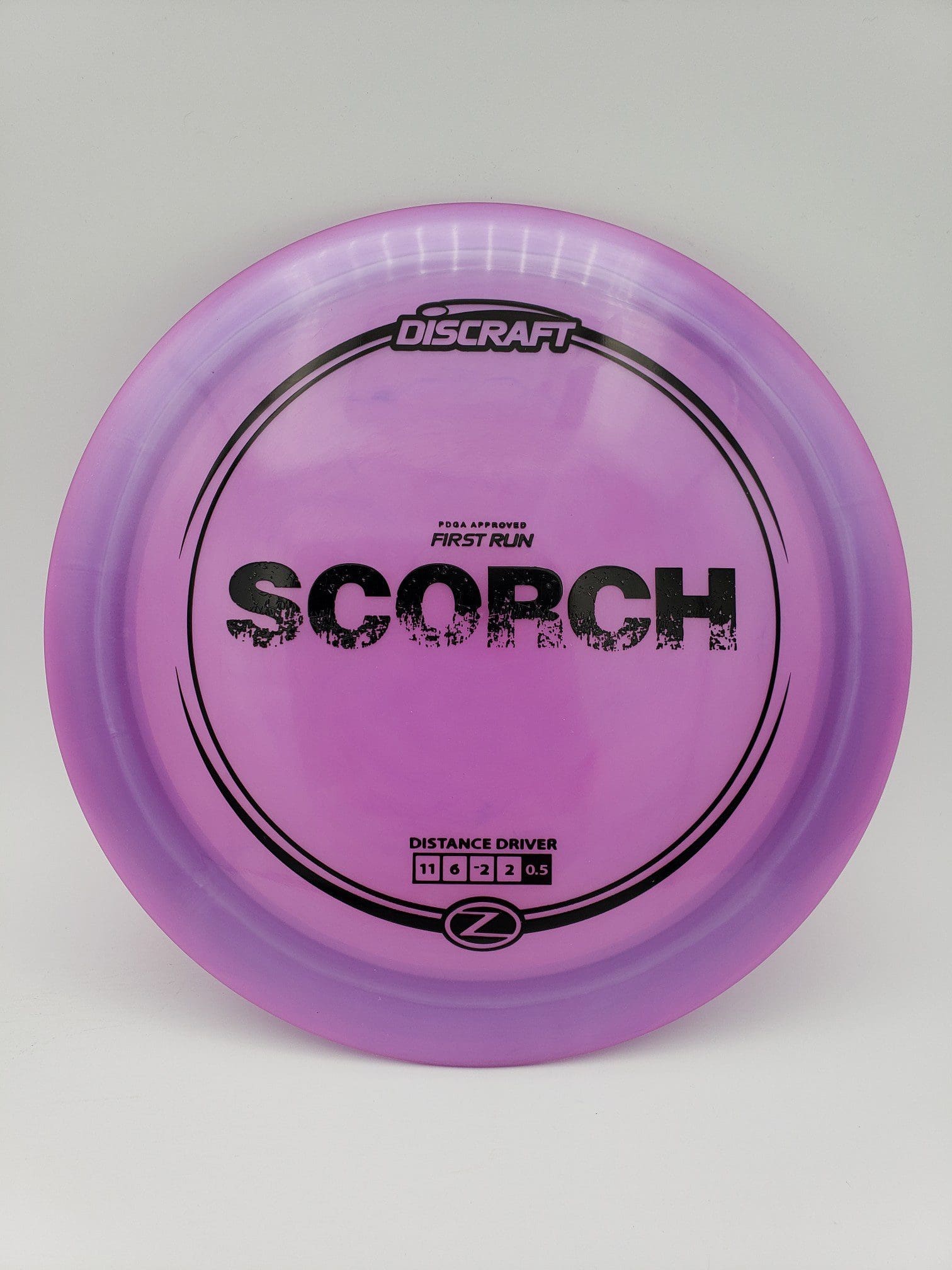 Discraft First Run Z Scorch disc golf disc front view