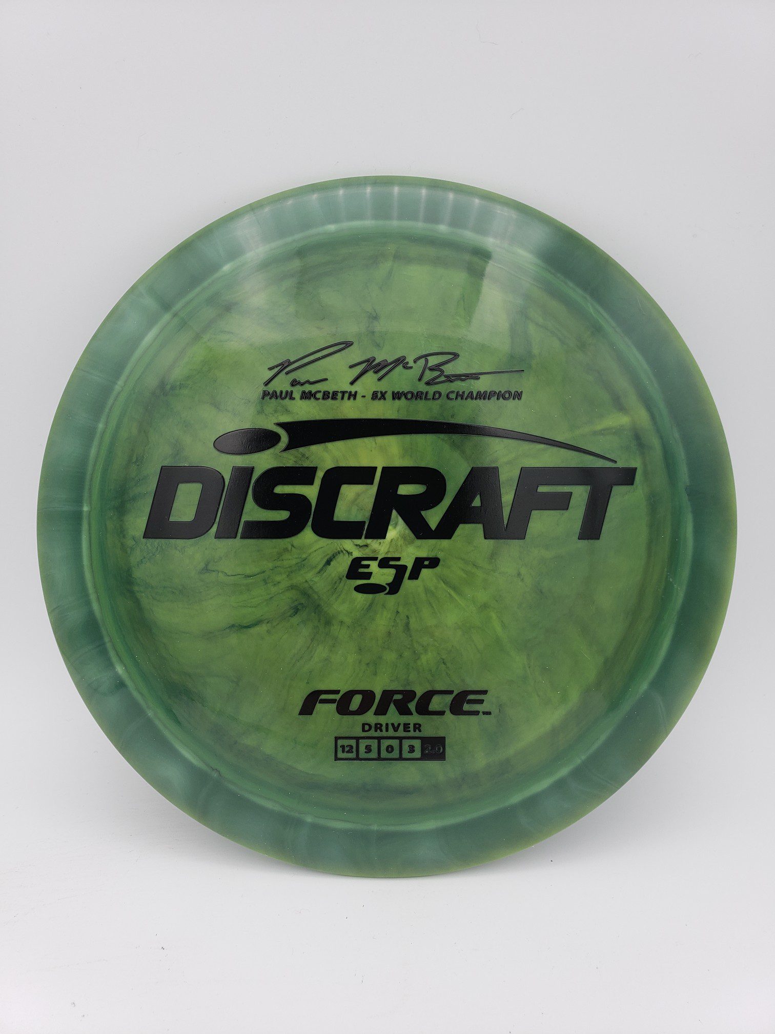 Discraft ESP Force Paul McBeth signature series disc golf disc front view