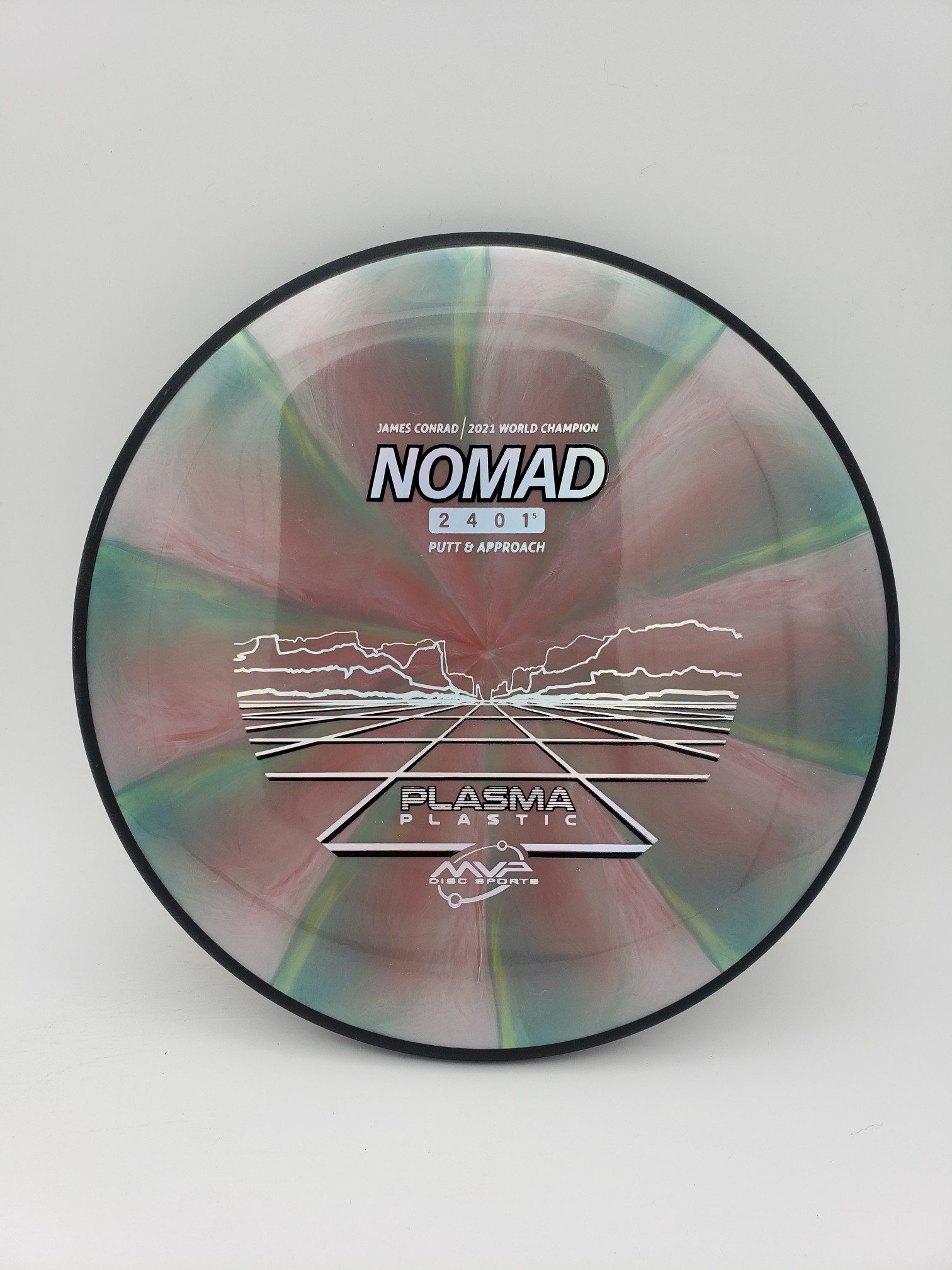 MVP Plasma Nomad 170 class disc golf disc front view