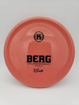 Kastaplast K1 Soft Berg pink disc golf disc front view