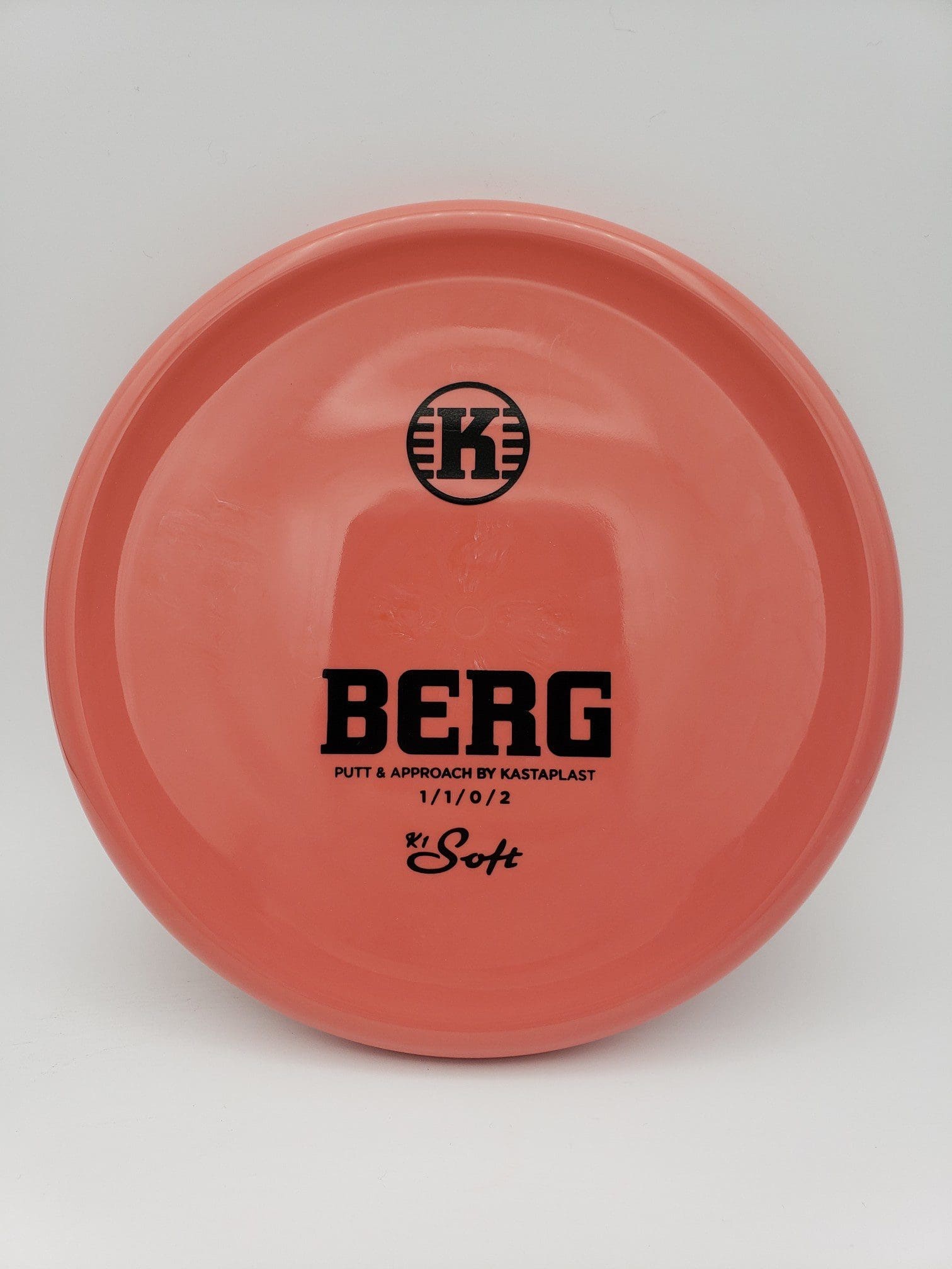 Kastaplast K1 Soft Berg pink disc golf disc front view
