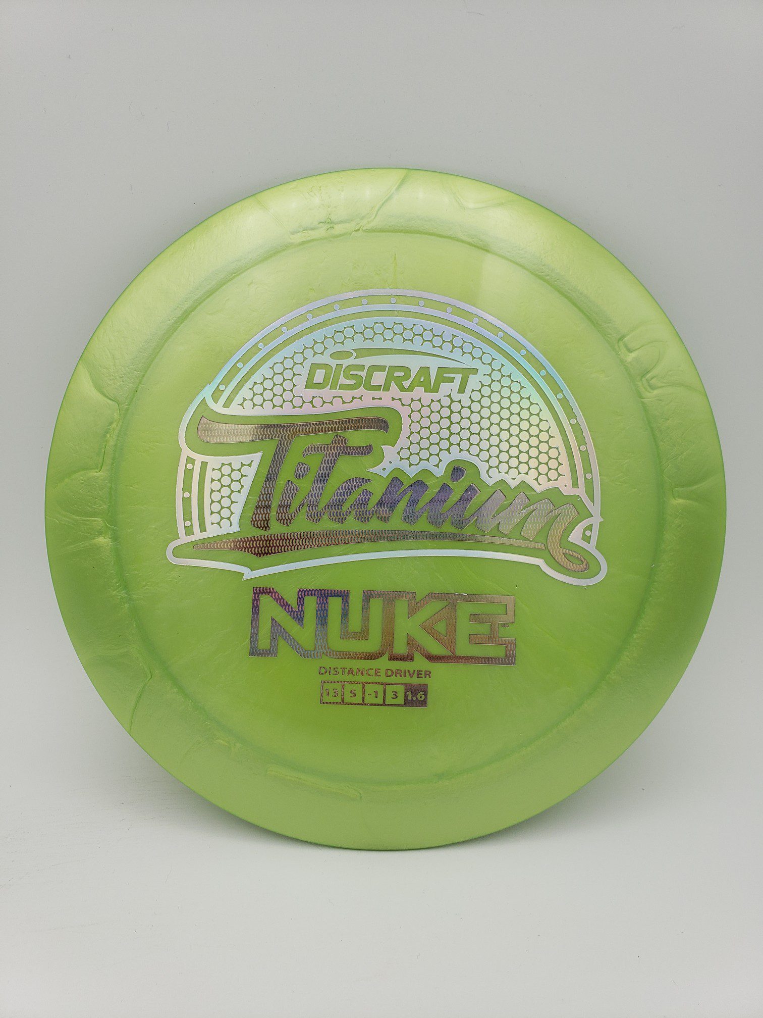 Discraft Titanium Nuke disc golf disc front view