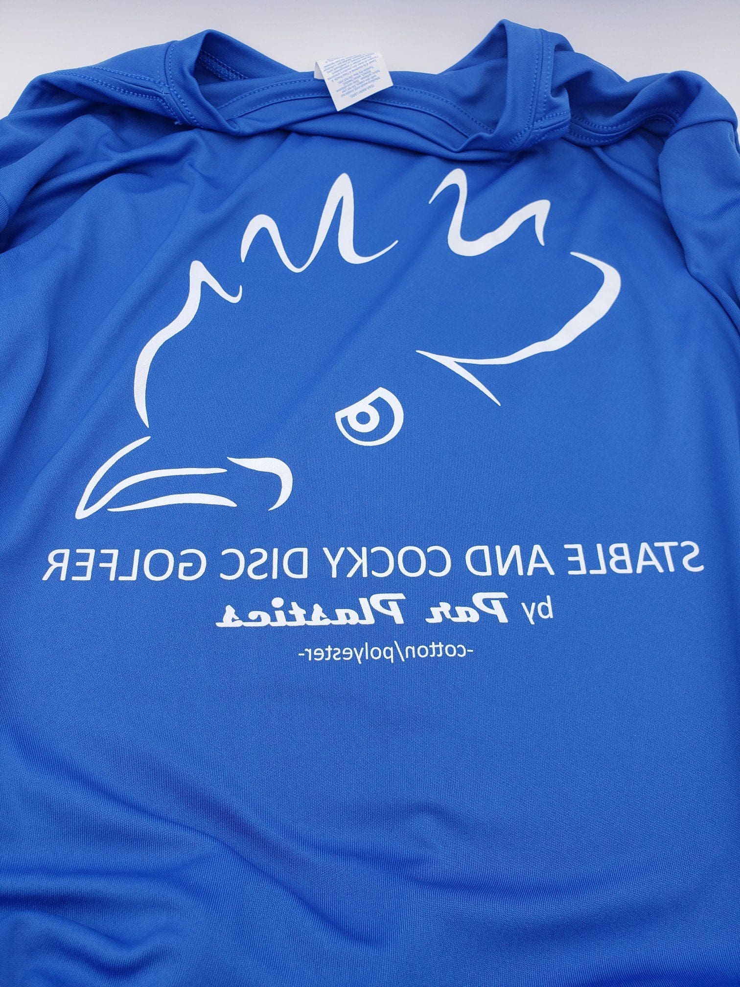 Stable and Cocky performance long sleeves K3 Kaxe art by Par Plastics disc golf disc side view