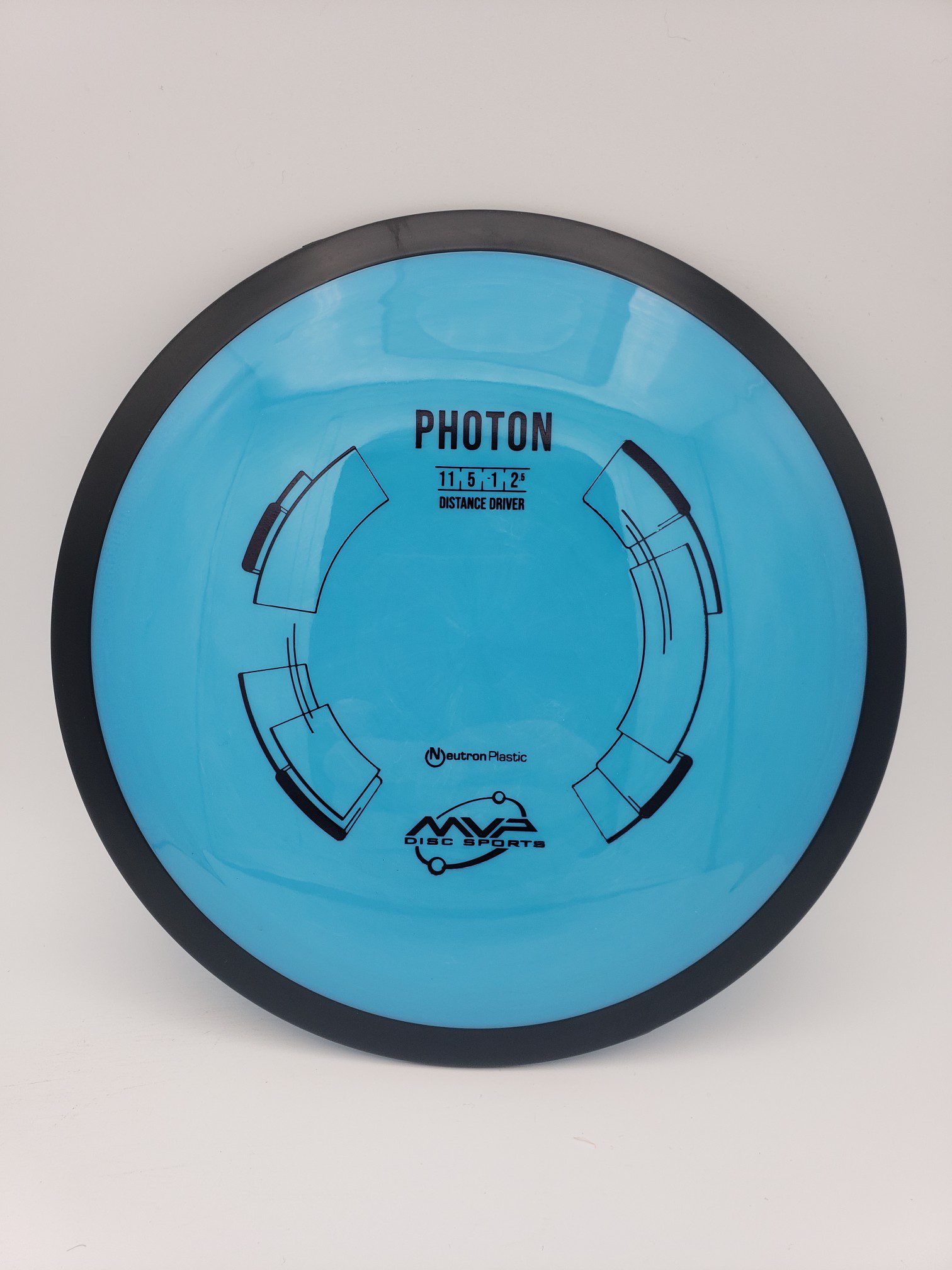 MVP Neutron Photon disc golf disc front view