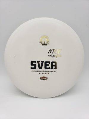 Kastaplast K3 Hard Svea white disc golf disc front view