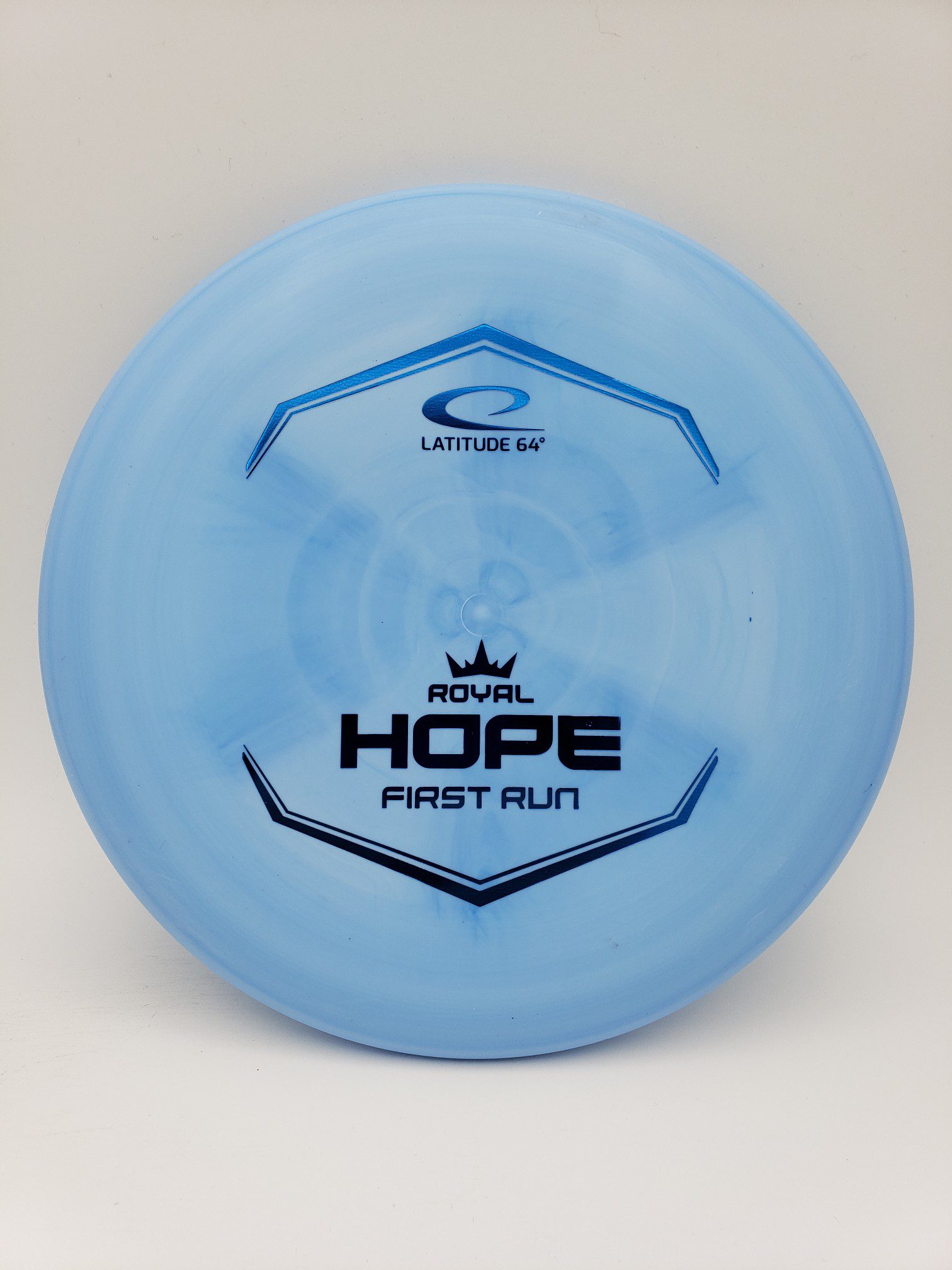 Latitude 64 Royal Sense Hope first run disc golf disc front view