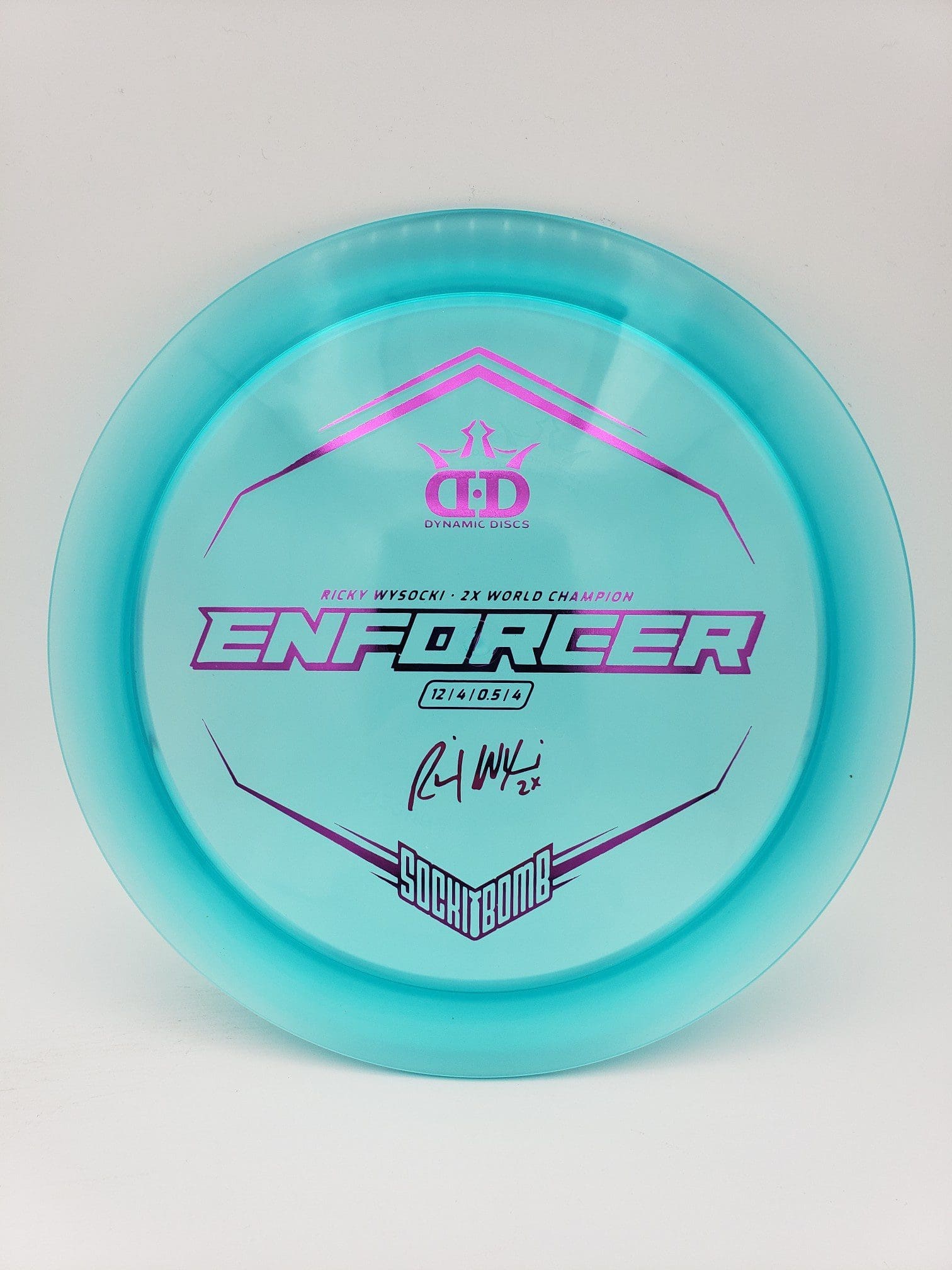 Dynamic Discs Ricky Wysocki Lucid Enforcer disc golf disc front view