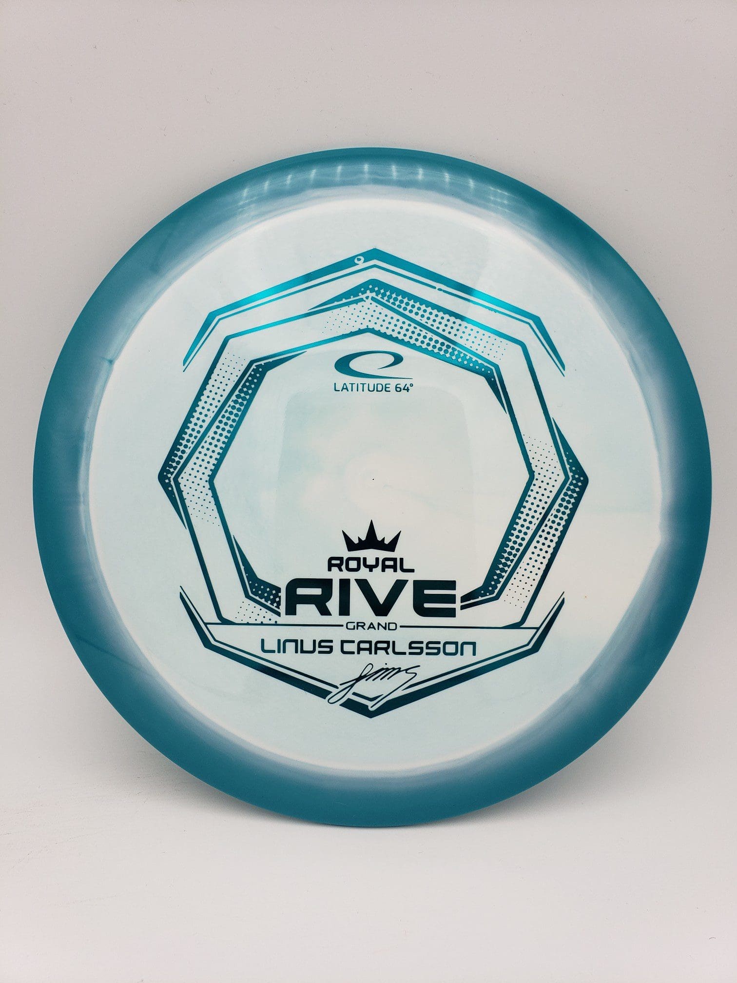 Latitude 64 Royal Grand Orbit Rive team series 2022 disc golf disc front view