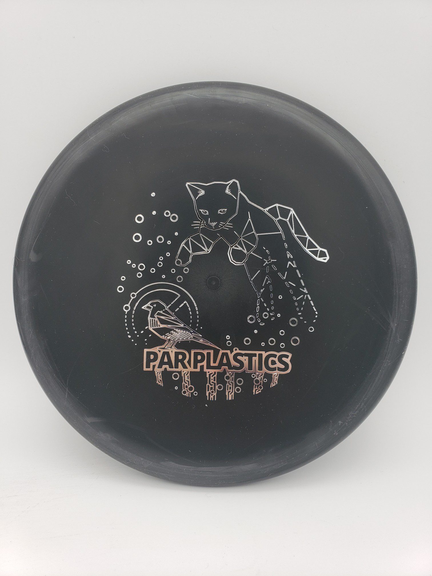 Kastaplast K3 Reko black Power Kitty 2022 disc golf disc front view