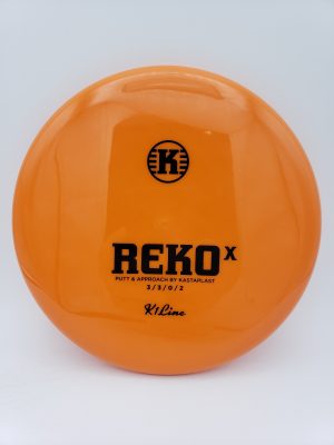 Kastaplast K1 Reko X orange disc golf disc front view