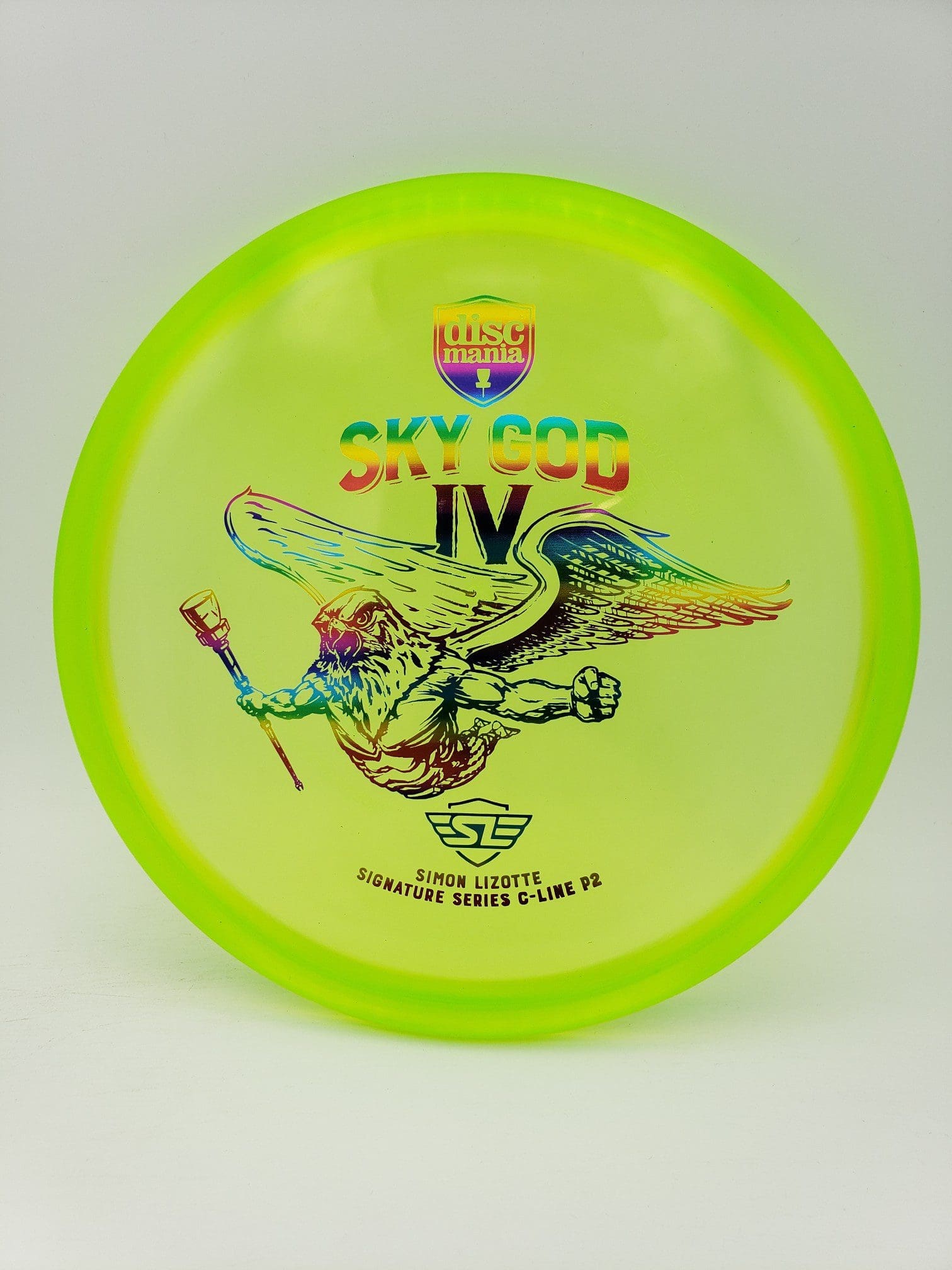 Discmania Sky God 4 Simon Lizotte C-Line P2 disc golf disc front view