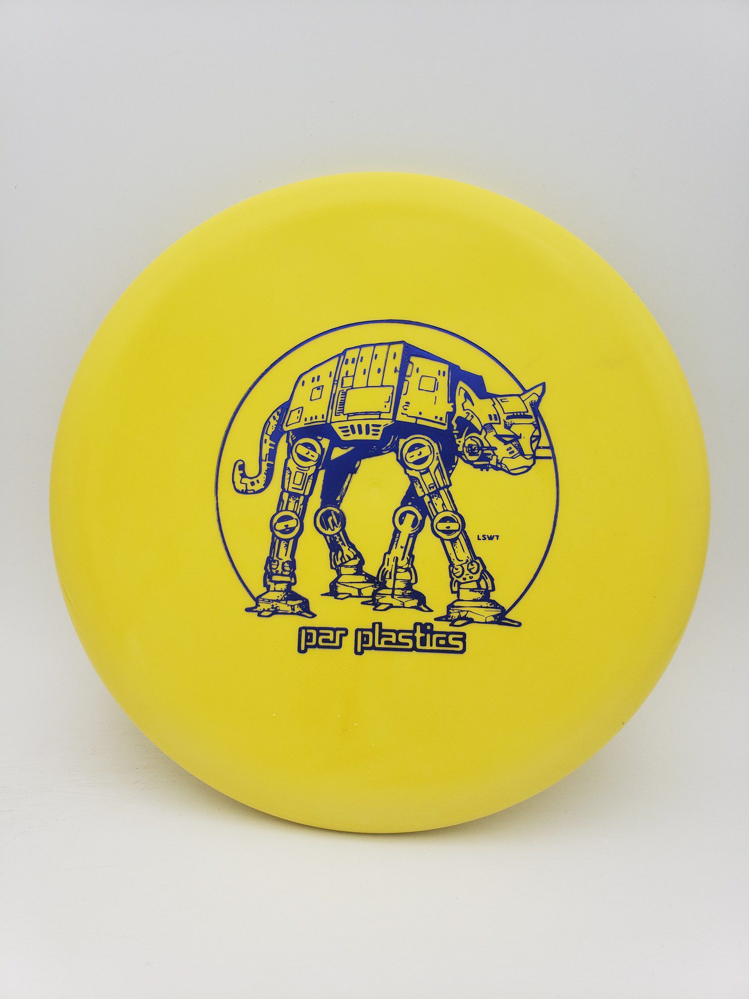 Kastaplast K3 Reko AT-AT Cat 2022 yellow disc golf disc front view