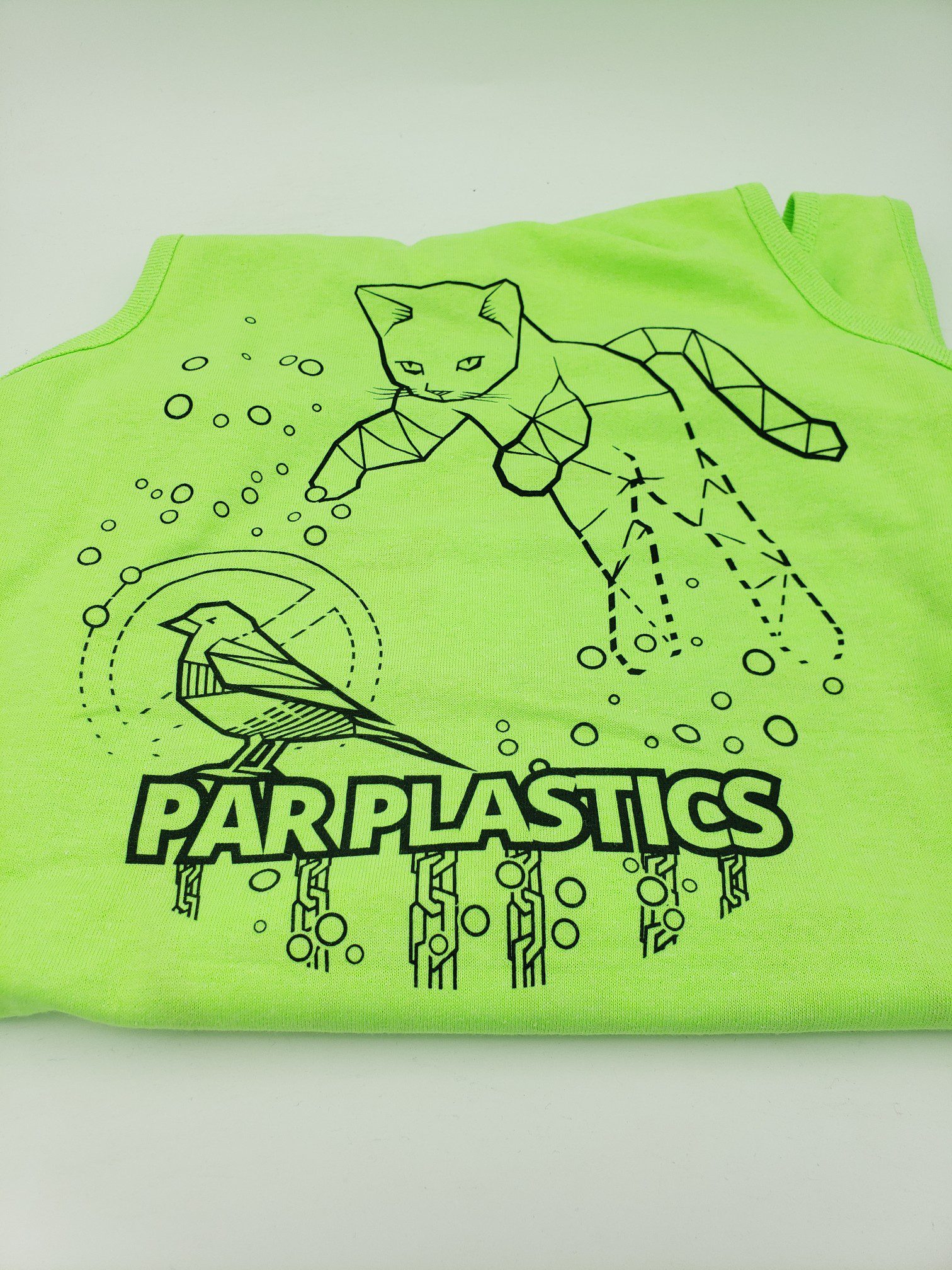 Par Plastics AT-AT Cat tank tops by LSWT disc golf disc side view