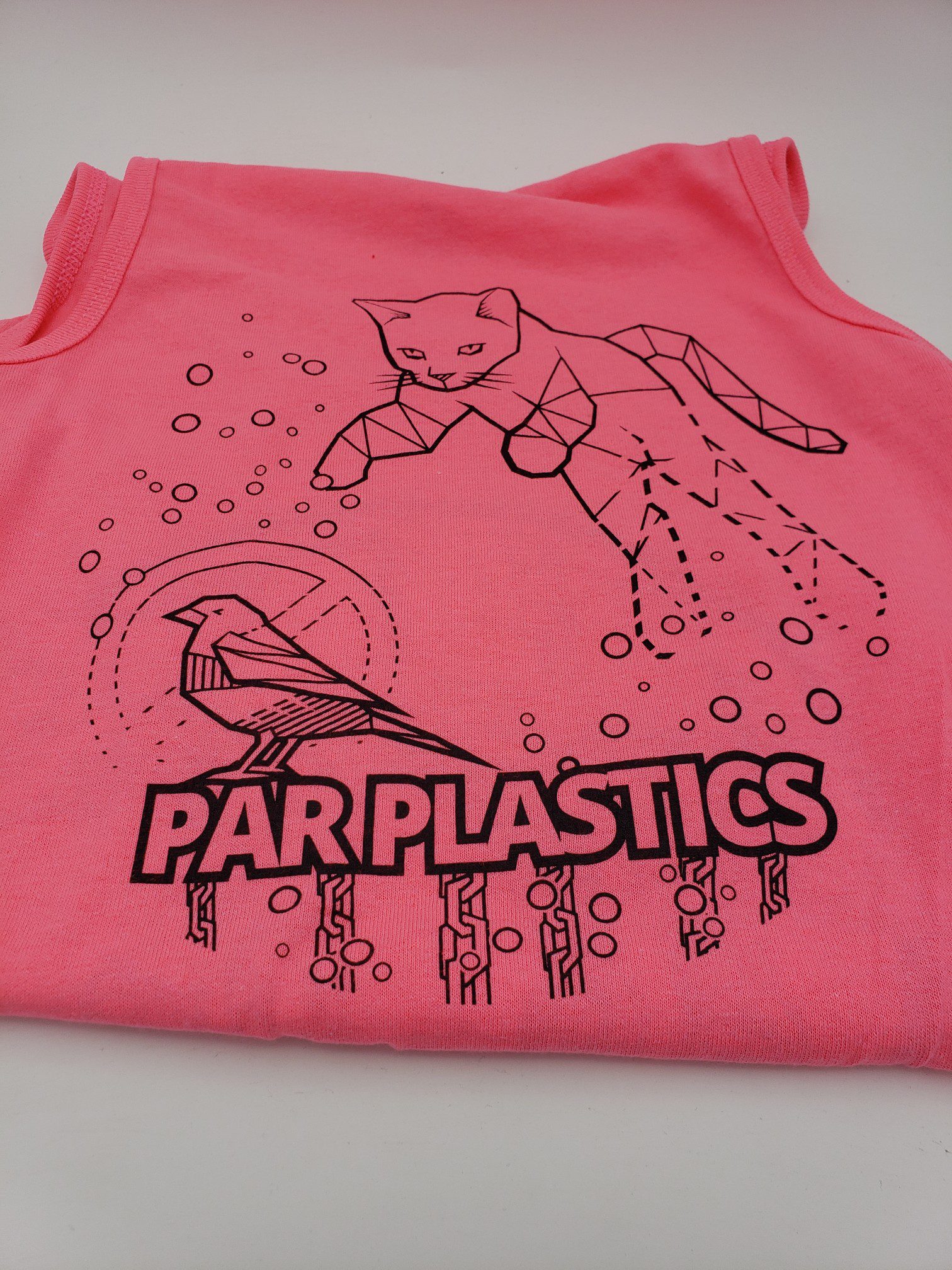 Par Plastics AT-AT Cat tank tops by LSWT disc golf disc detail view