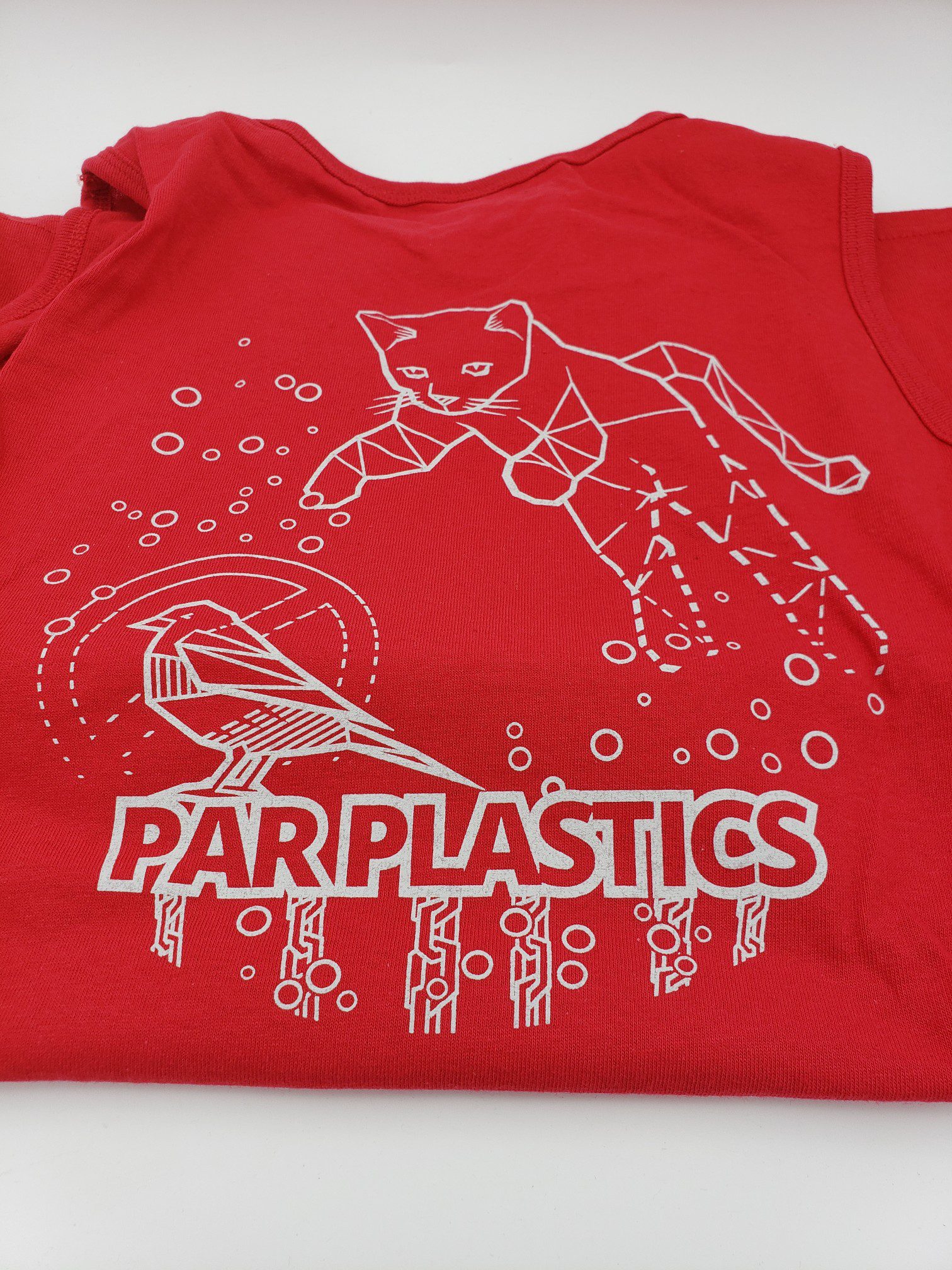 Par Plastics AT-AT Cat tank tops by LSWT disc golf disc back view